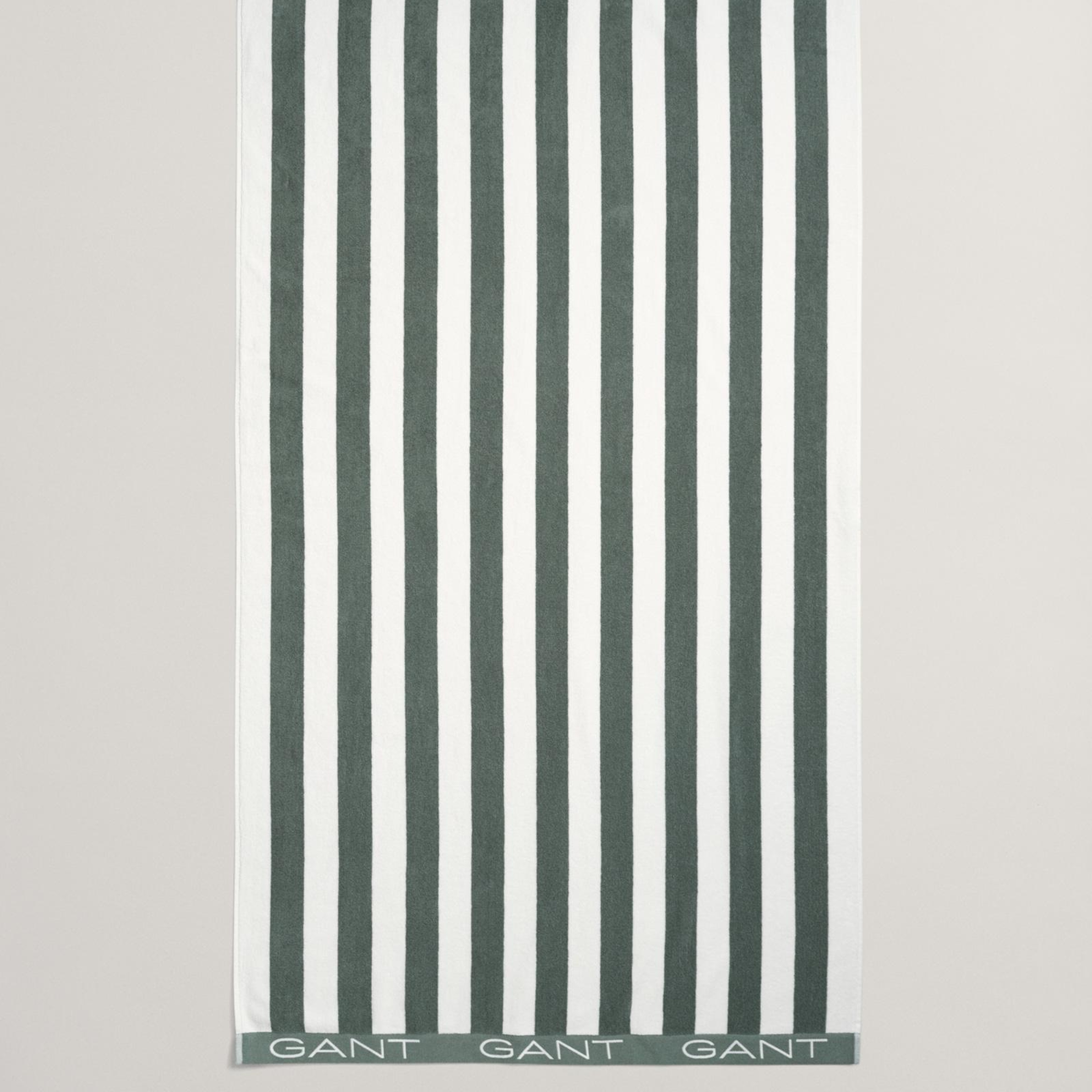 GANT Unisex Yeşil Çizgili Havlu