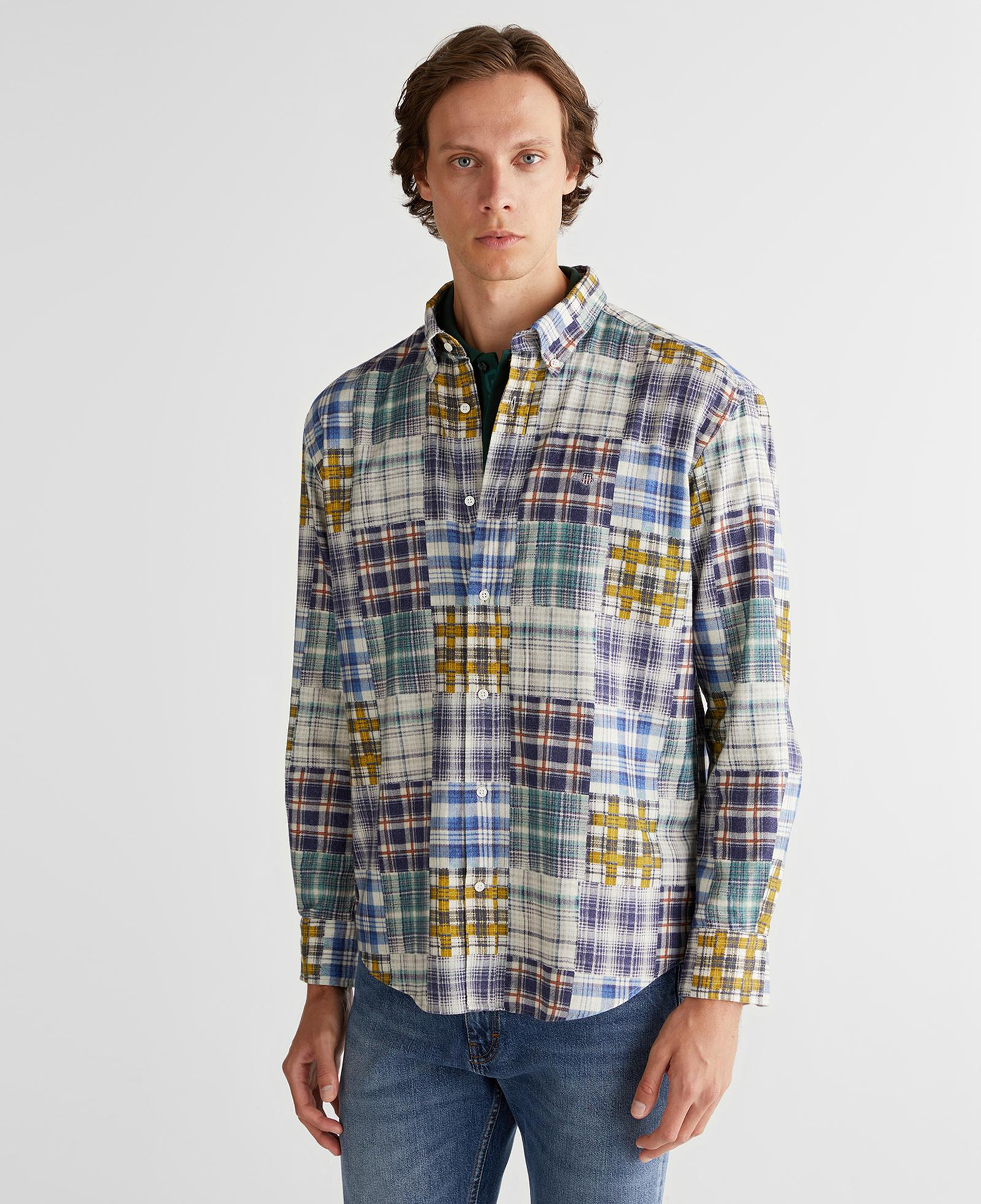 GANT Erkek Lacivert Relaxed Fit Gömlek