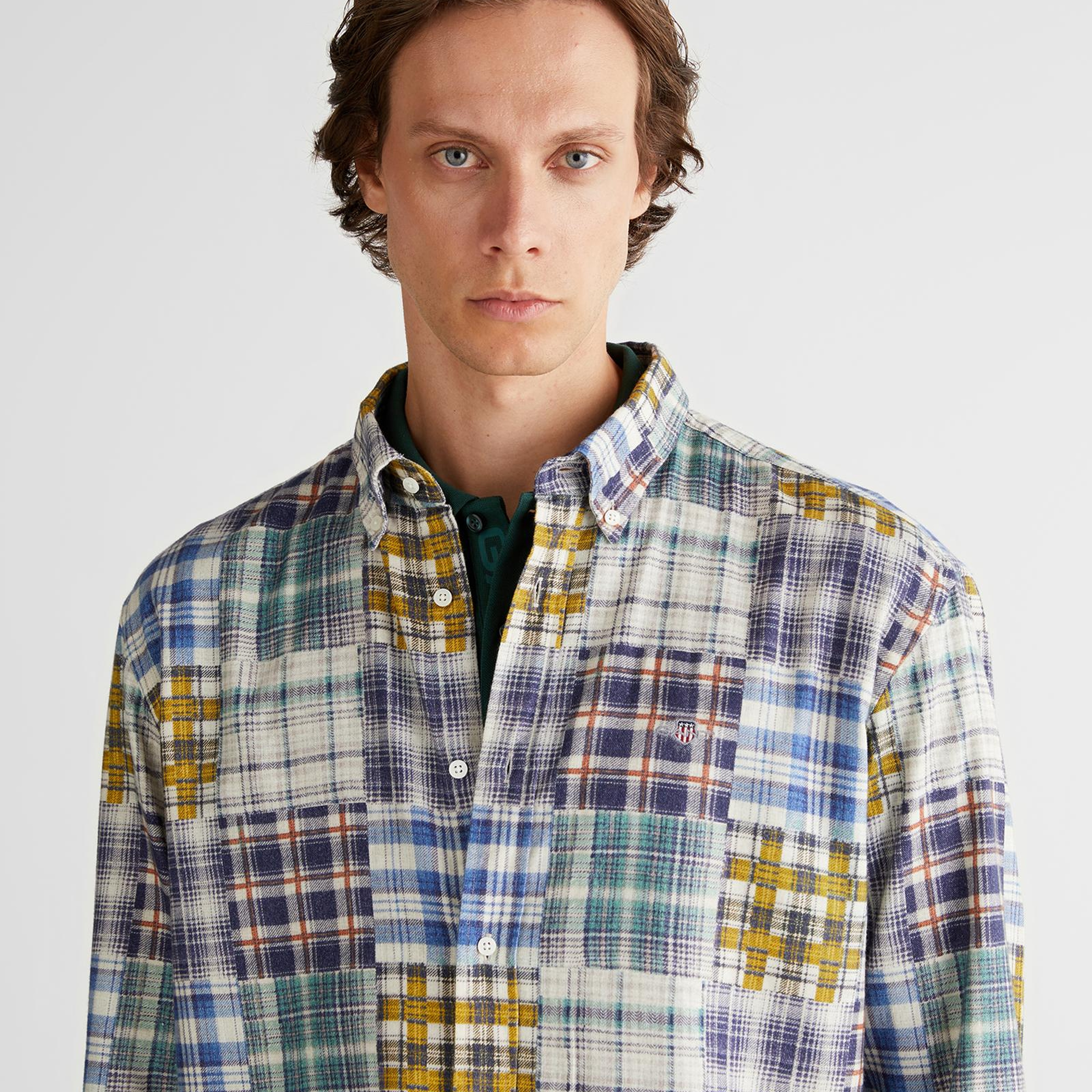 GANT Erkek Lacivert Relaxed Fit Gömlek