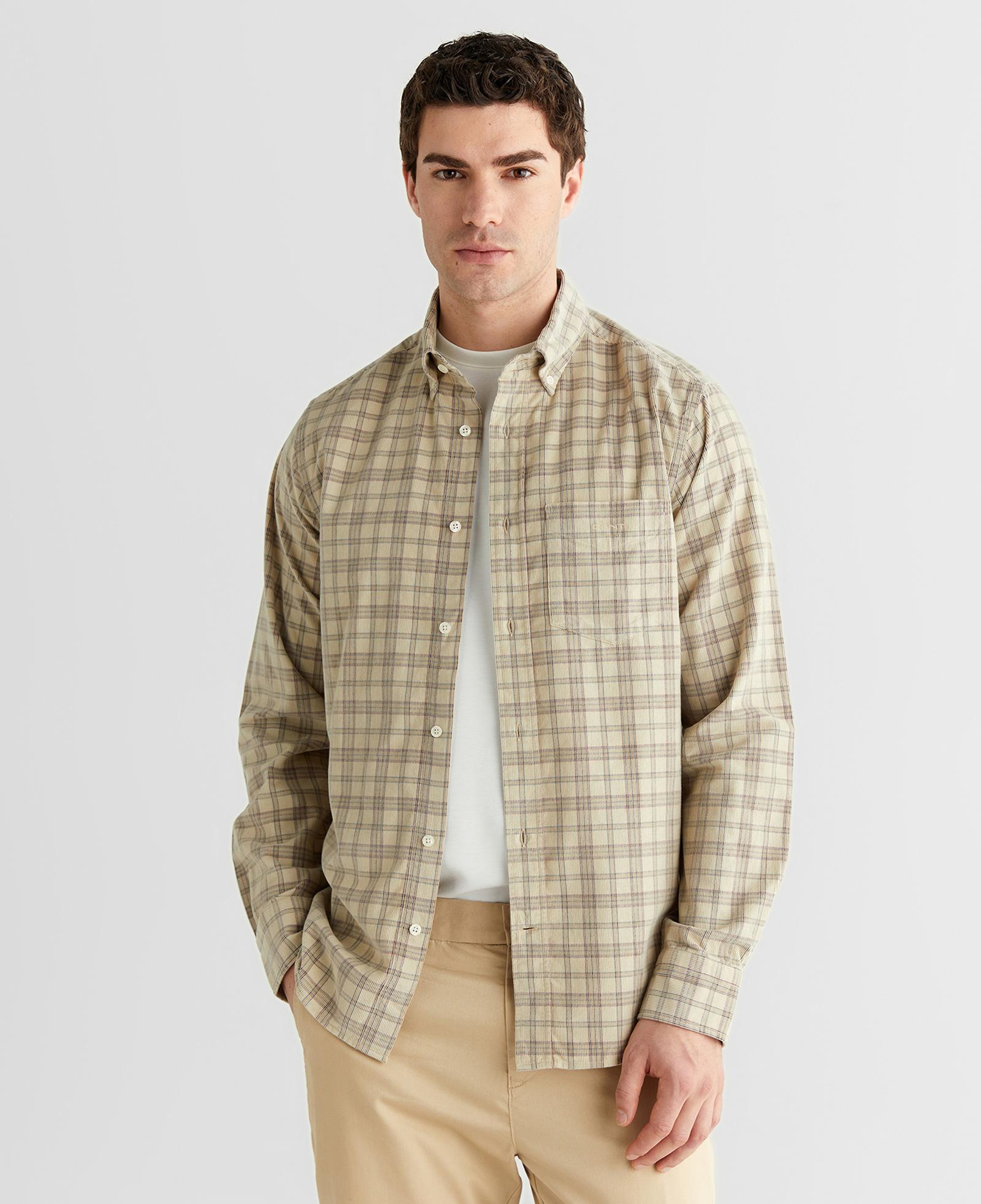 GANT Erkek Bej Regular Fit Düğmeli Gömlek