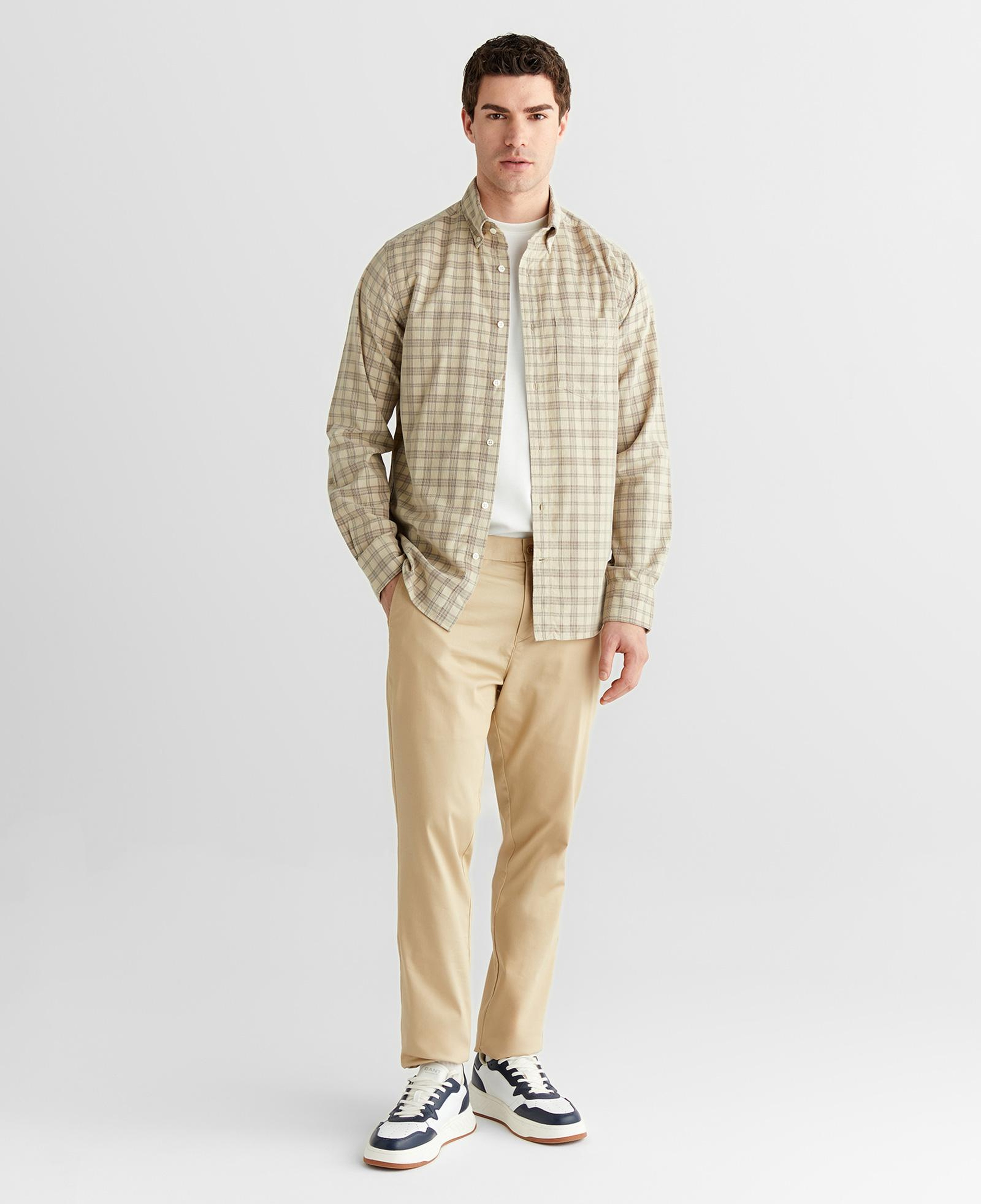 GANT Erkek Bej Regular Fit Düğmeli Gömlek