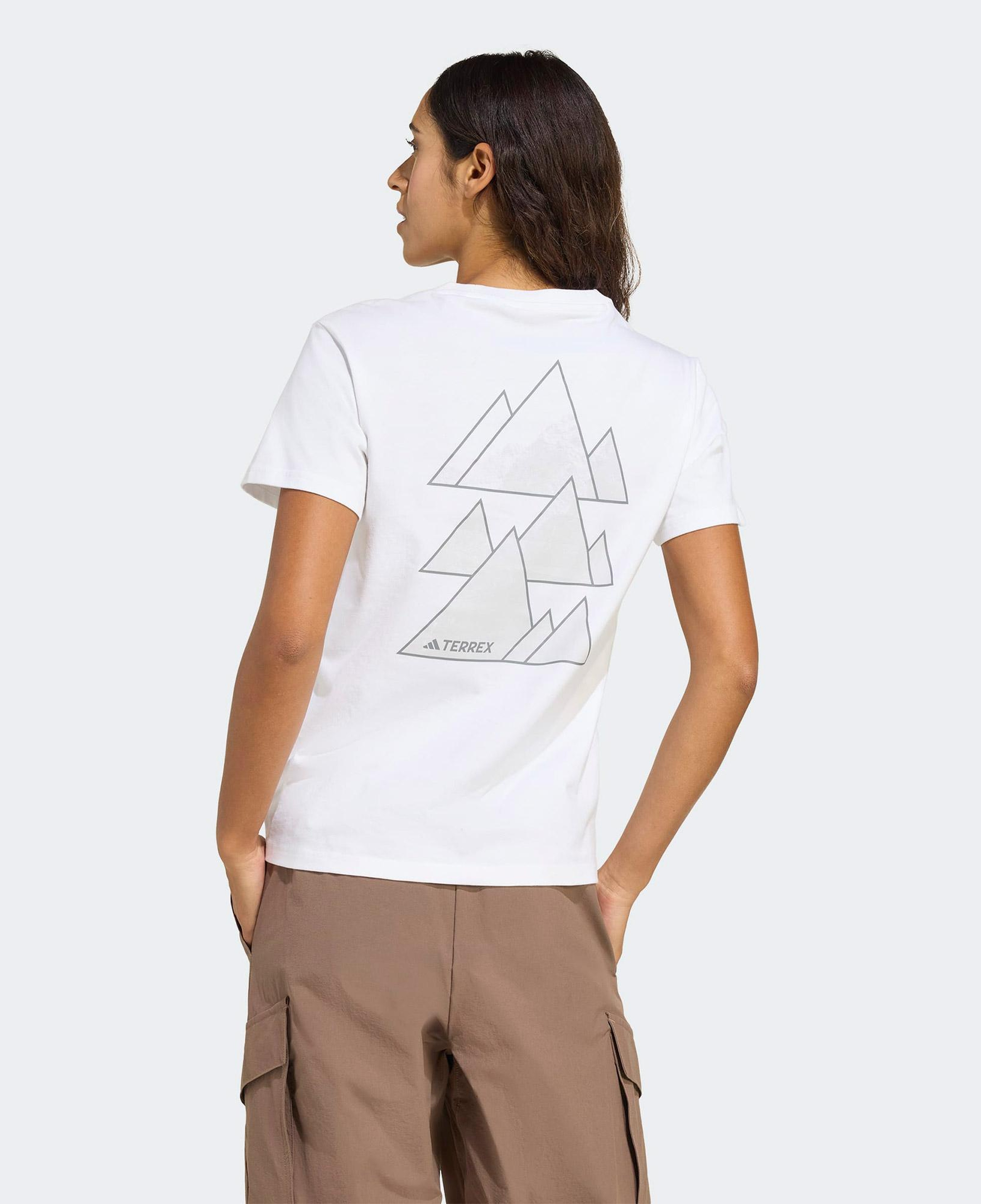 adidas Athlete Kadın Beyaz Yürüyüş T-Shirt