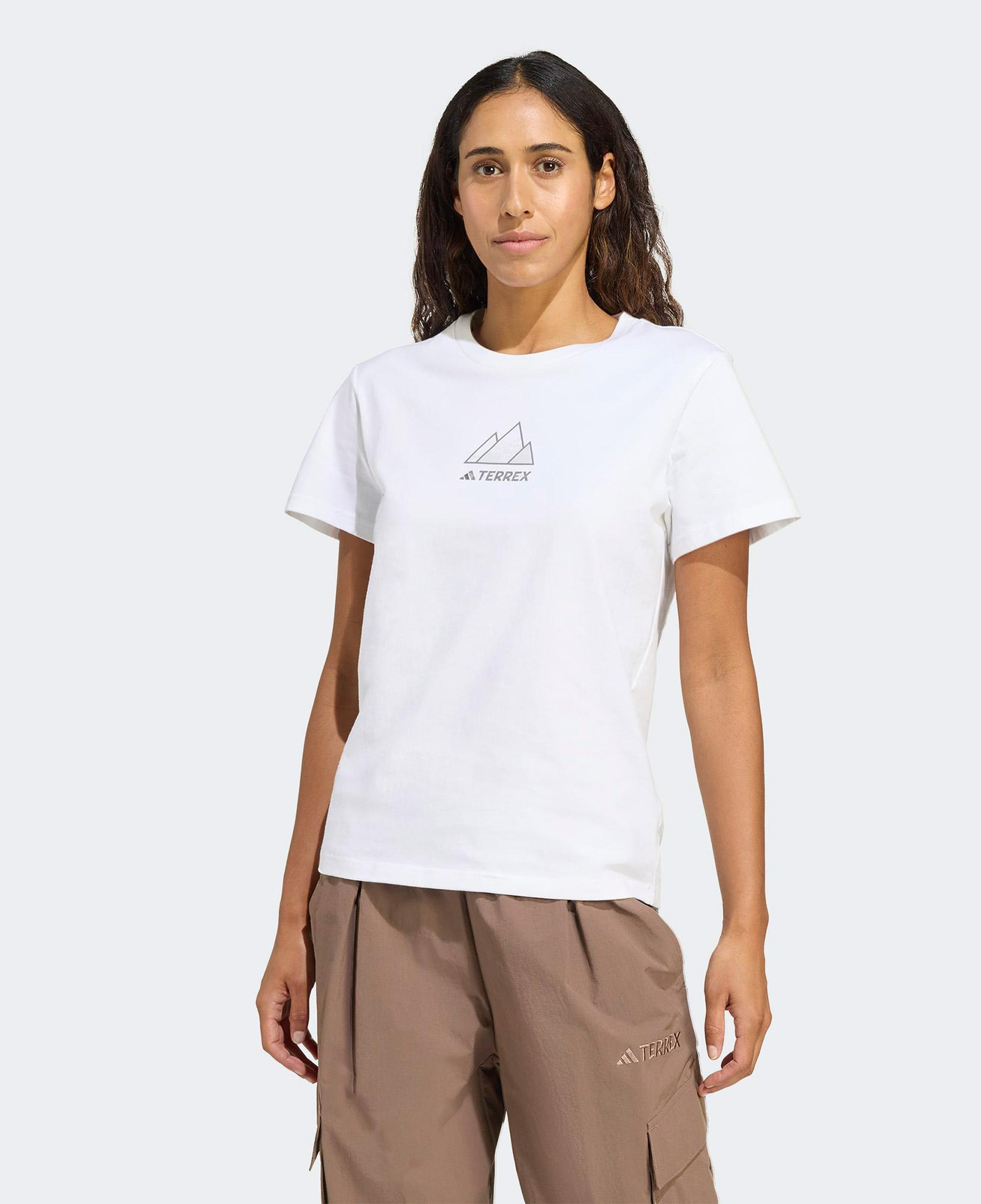 adidas Athlete Kadın Beyaz Yürüyüş T-Shirt