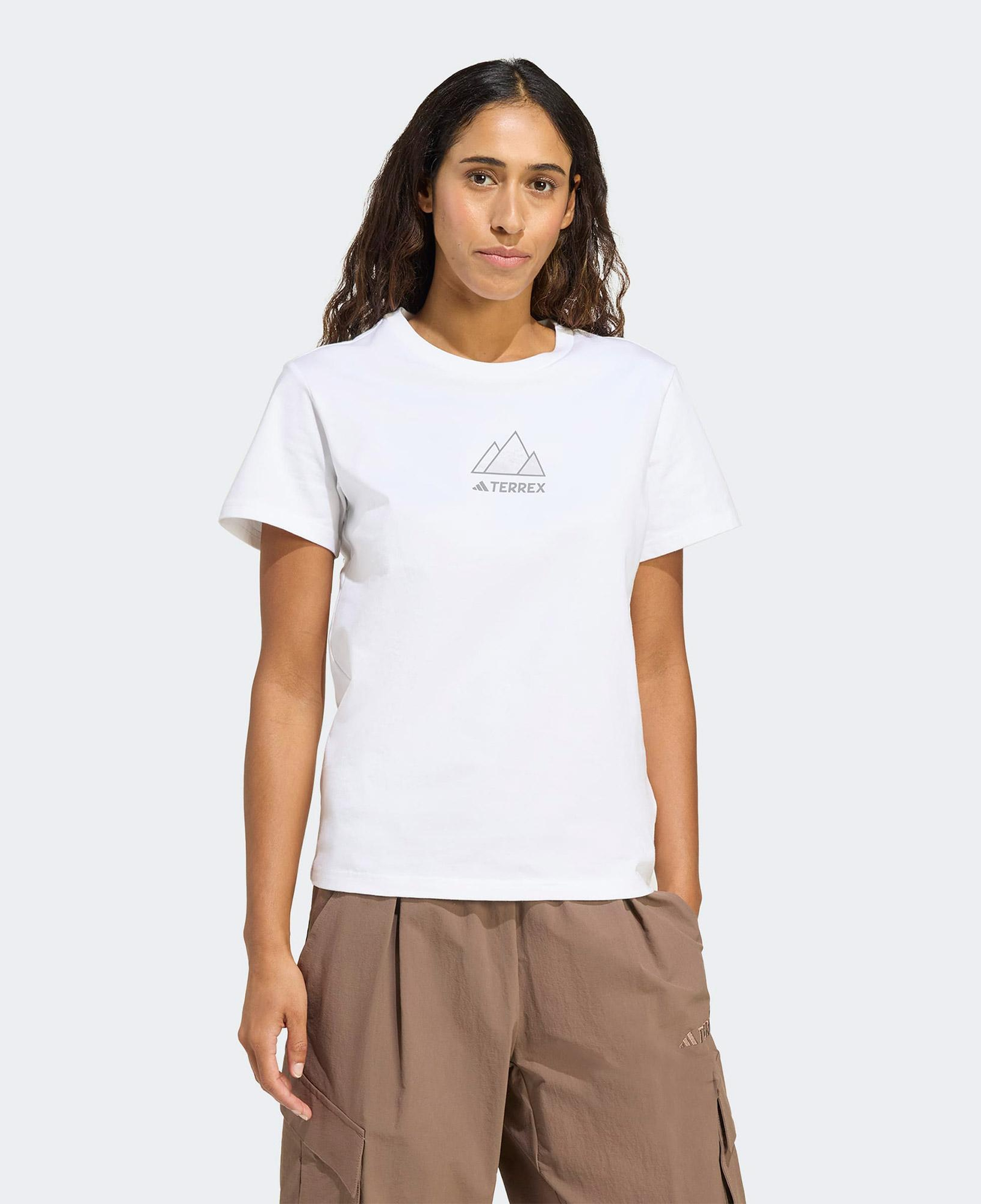 adidas Athlete Kadın Beyaz Yürüyüş T-Shirt