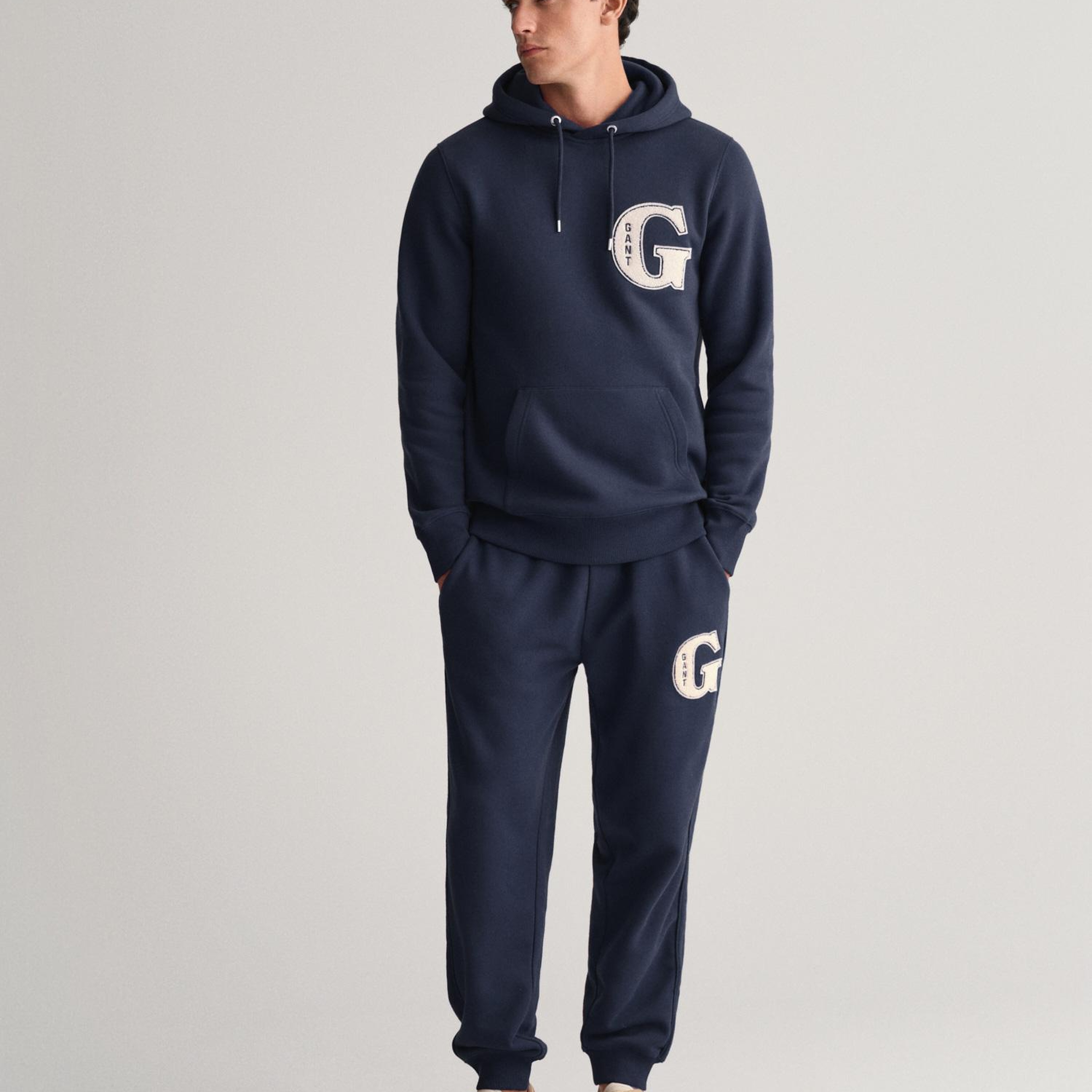 GANT Erkek Lacivert Regular Fit Logolu Eşofman Altı