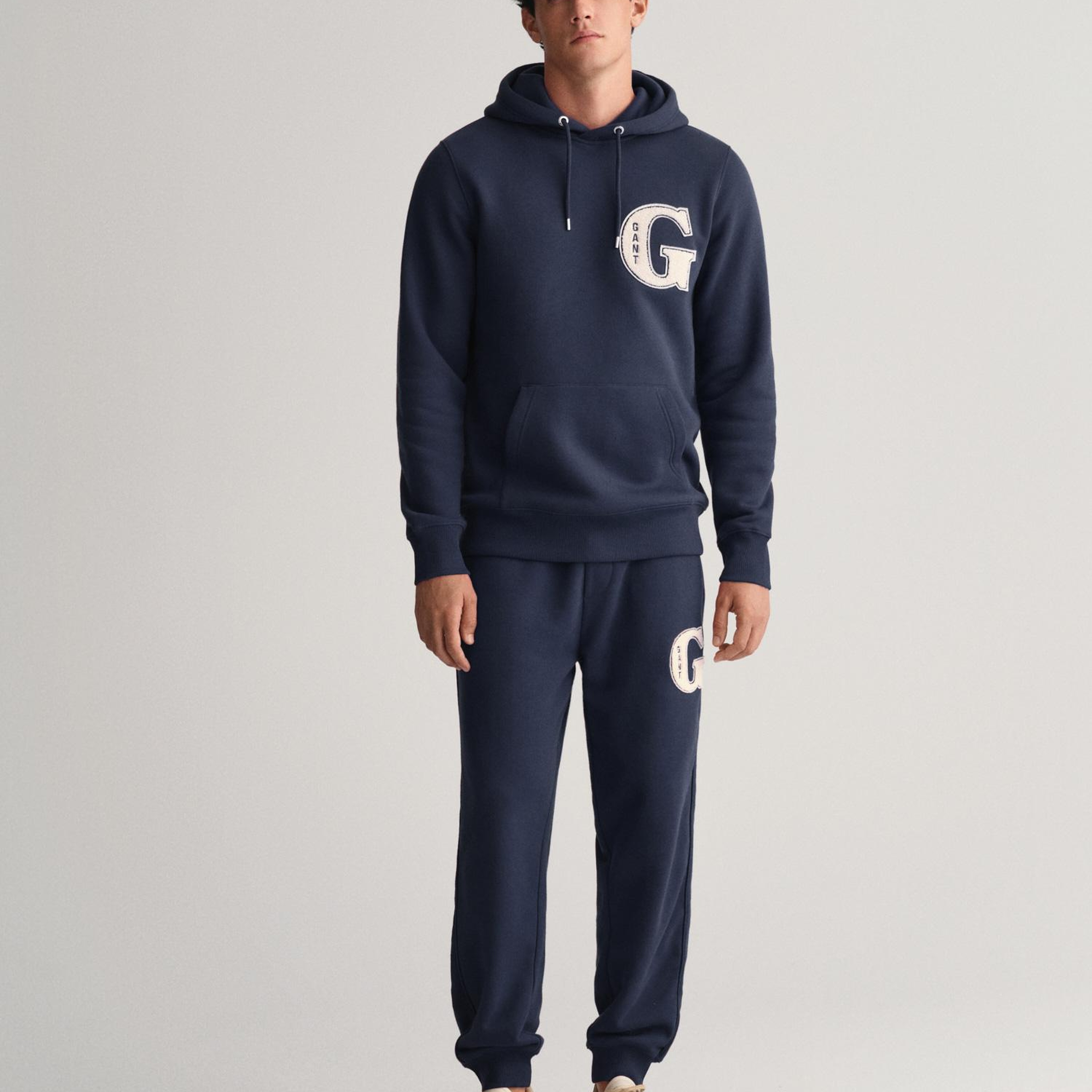GANT Erkek Lacivert Regular Fit Logolu Eşofman Altı