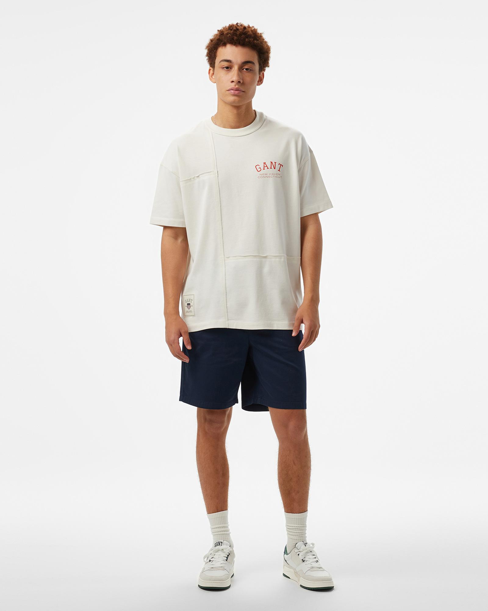 GANT Erkek Beyaz T-Shirt