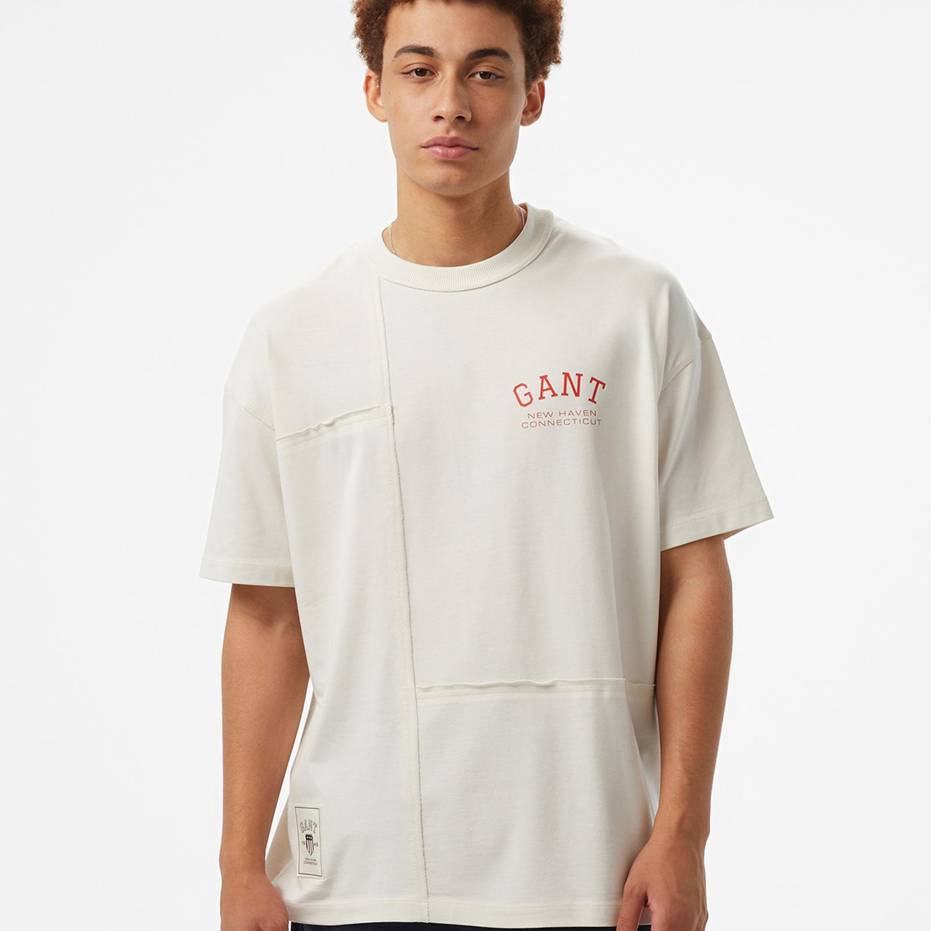 GANT Erkek Beyaz T-Shirt