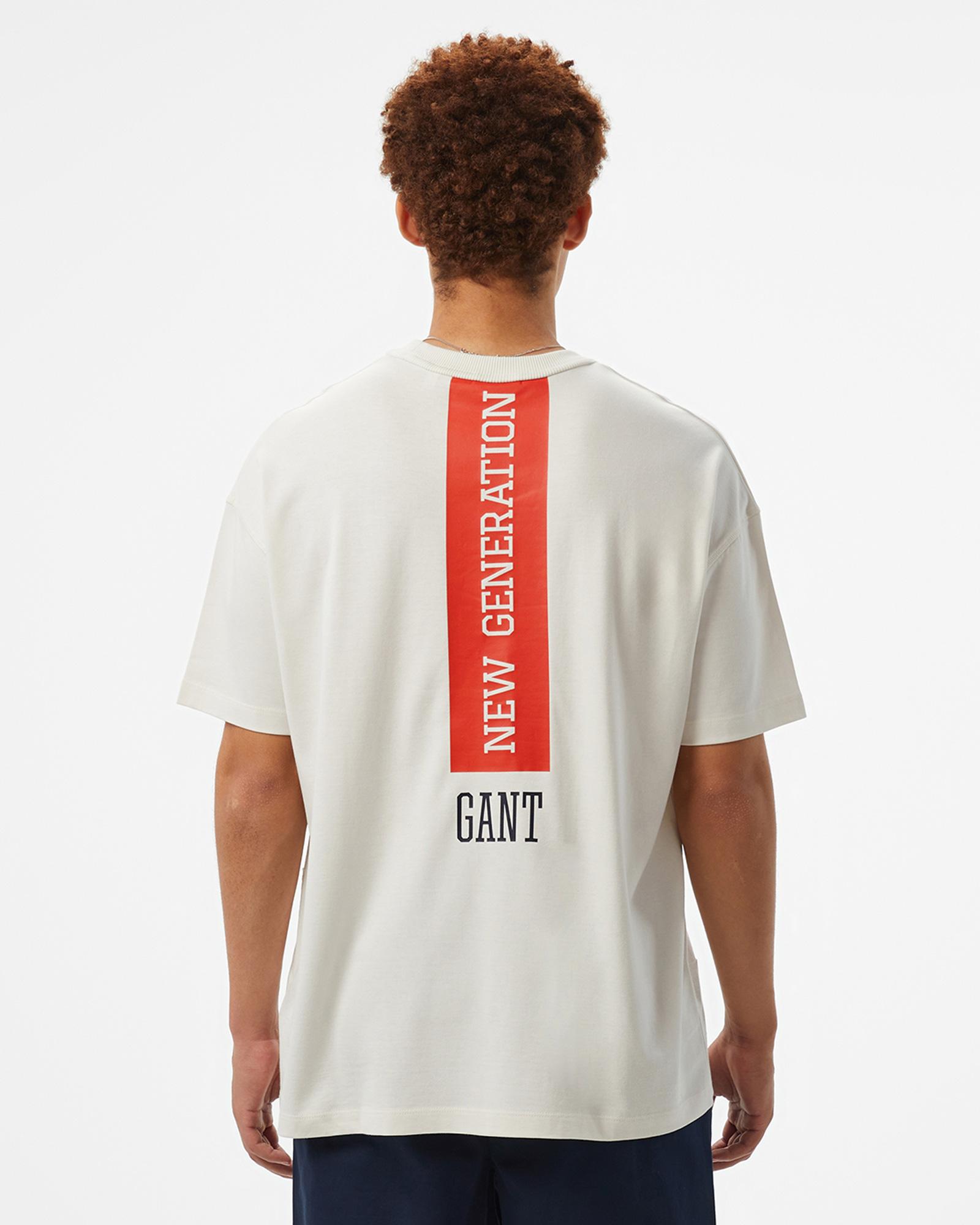 GANT Erkek Beyaz T-Shirt