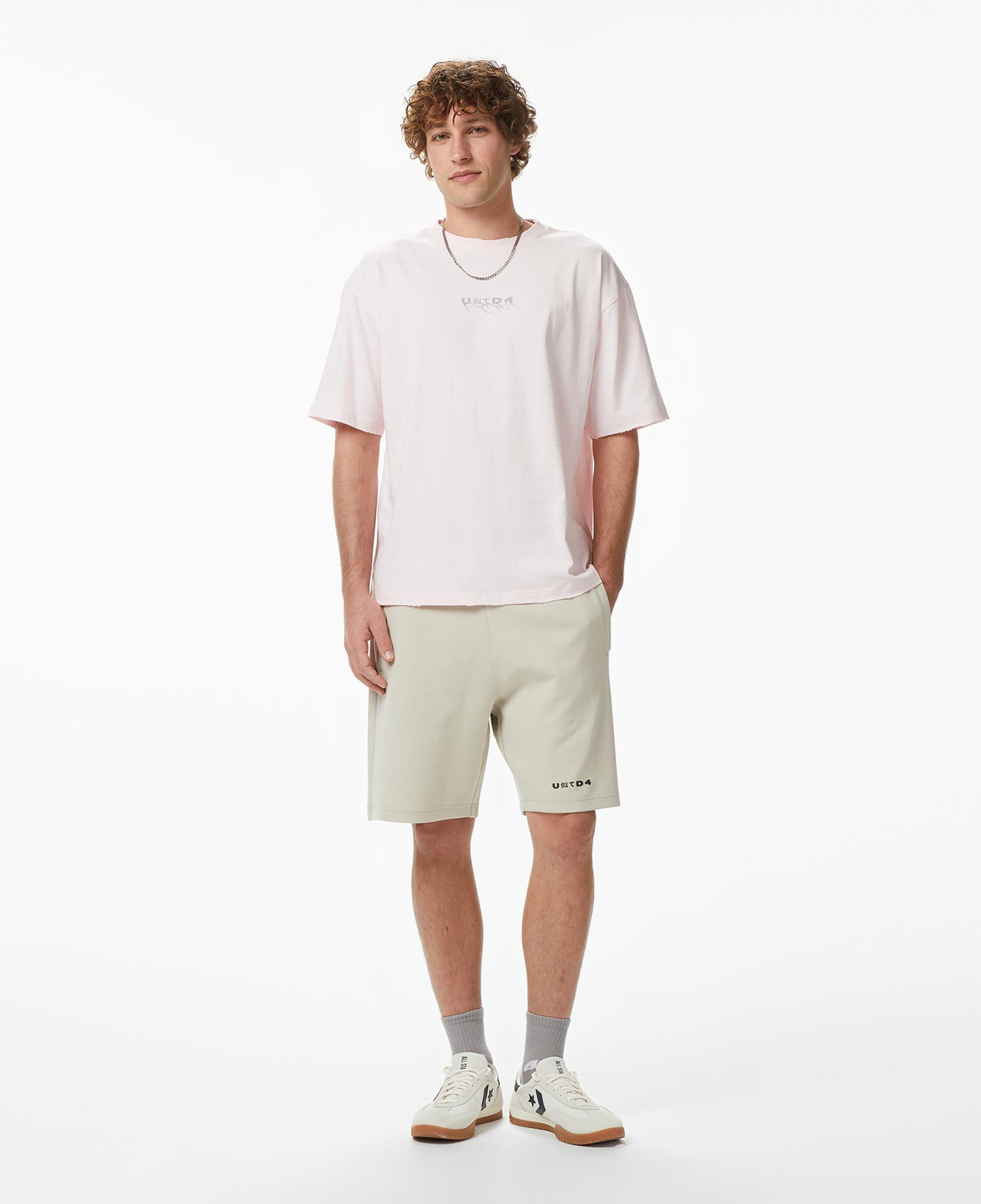 UNITED4 Regular Fit Erkek Pembe T-Shirt