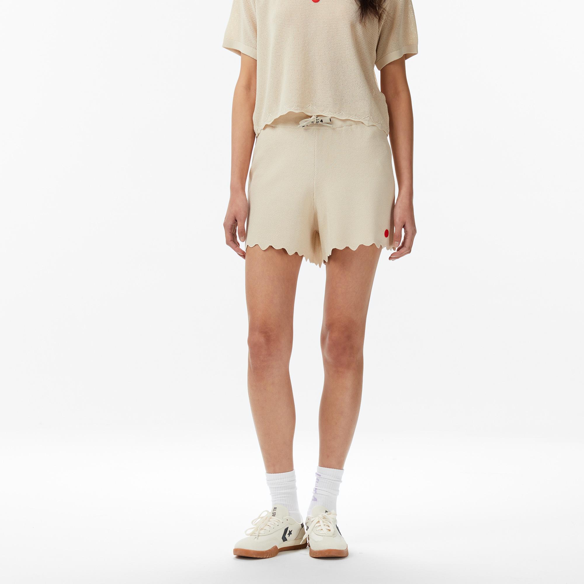 UNITED4 Regular Fit Kadın Krem Şort