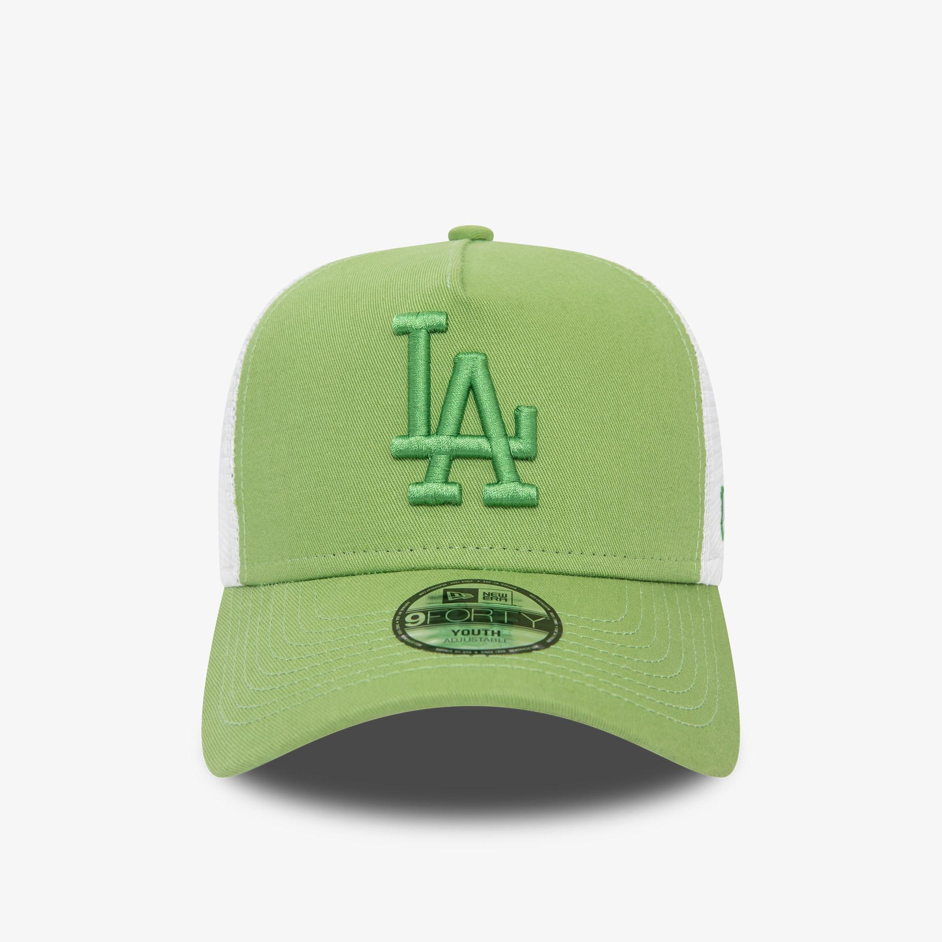 New Era League Essentials Trucker LA Dodgers Çocuk Yeşil Şapka