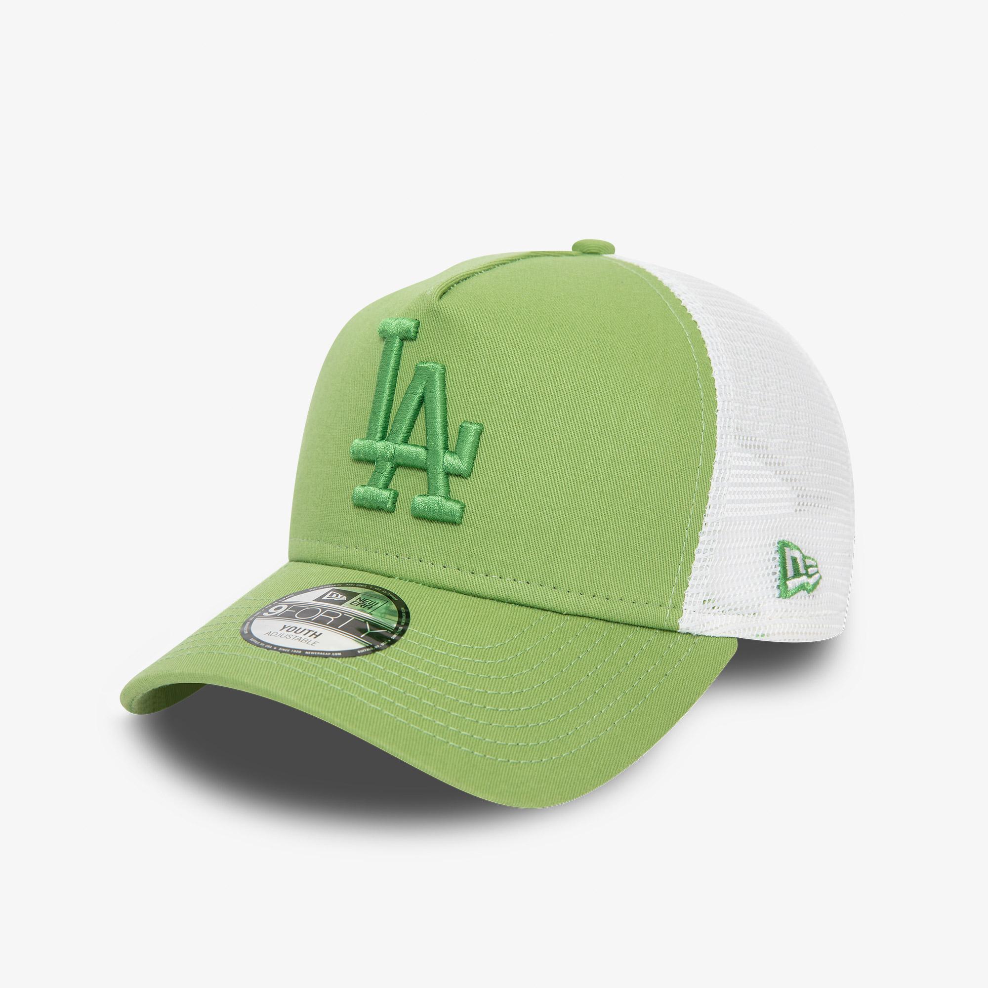 New Era League Essentials Trucker LA Dodgers Çocuk Yeşil Şapka