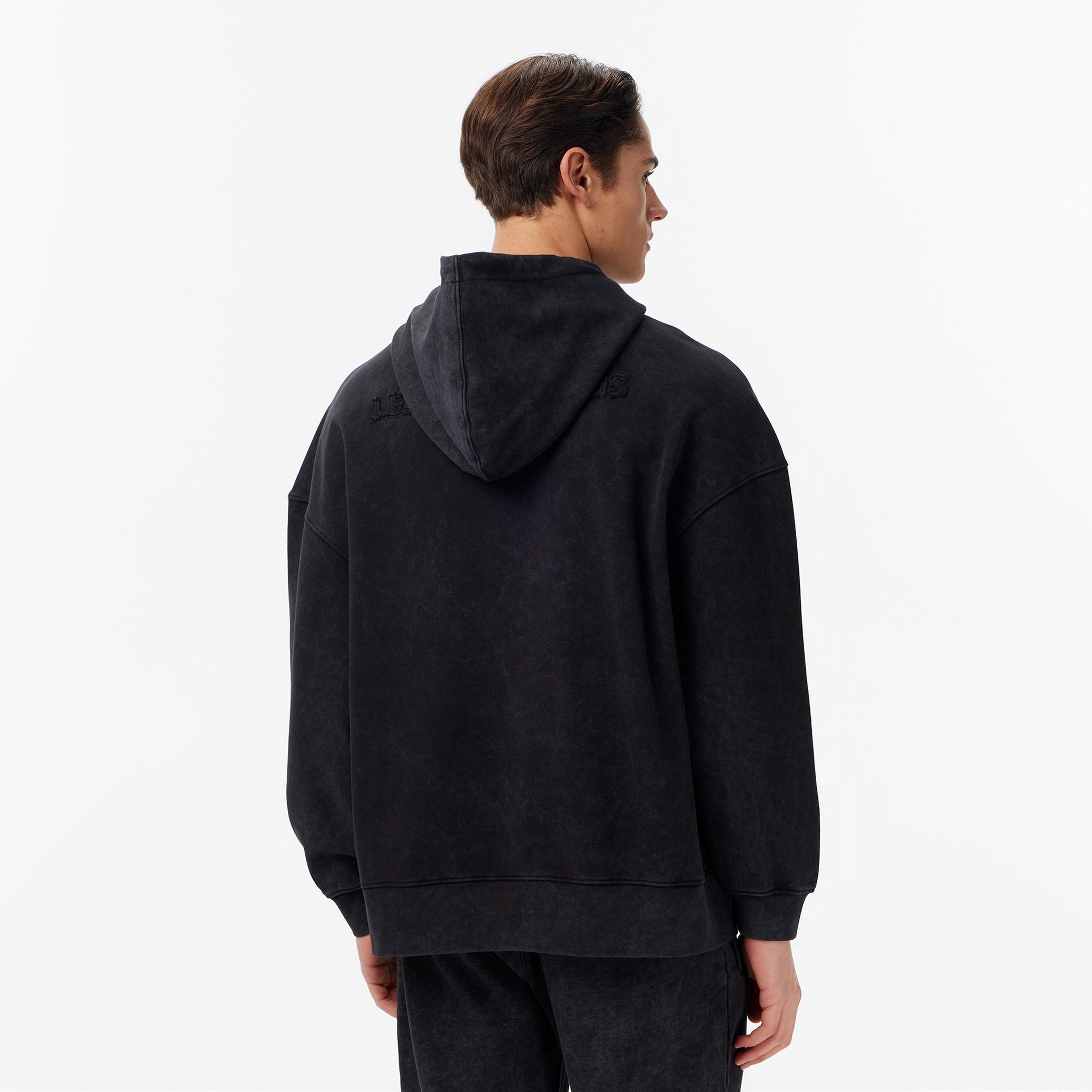 Les Benjamins Oversize Fit Erkek Siyah Hoodie