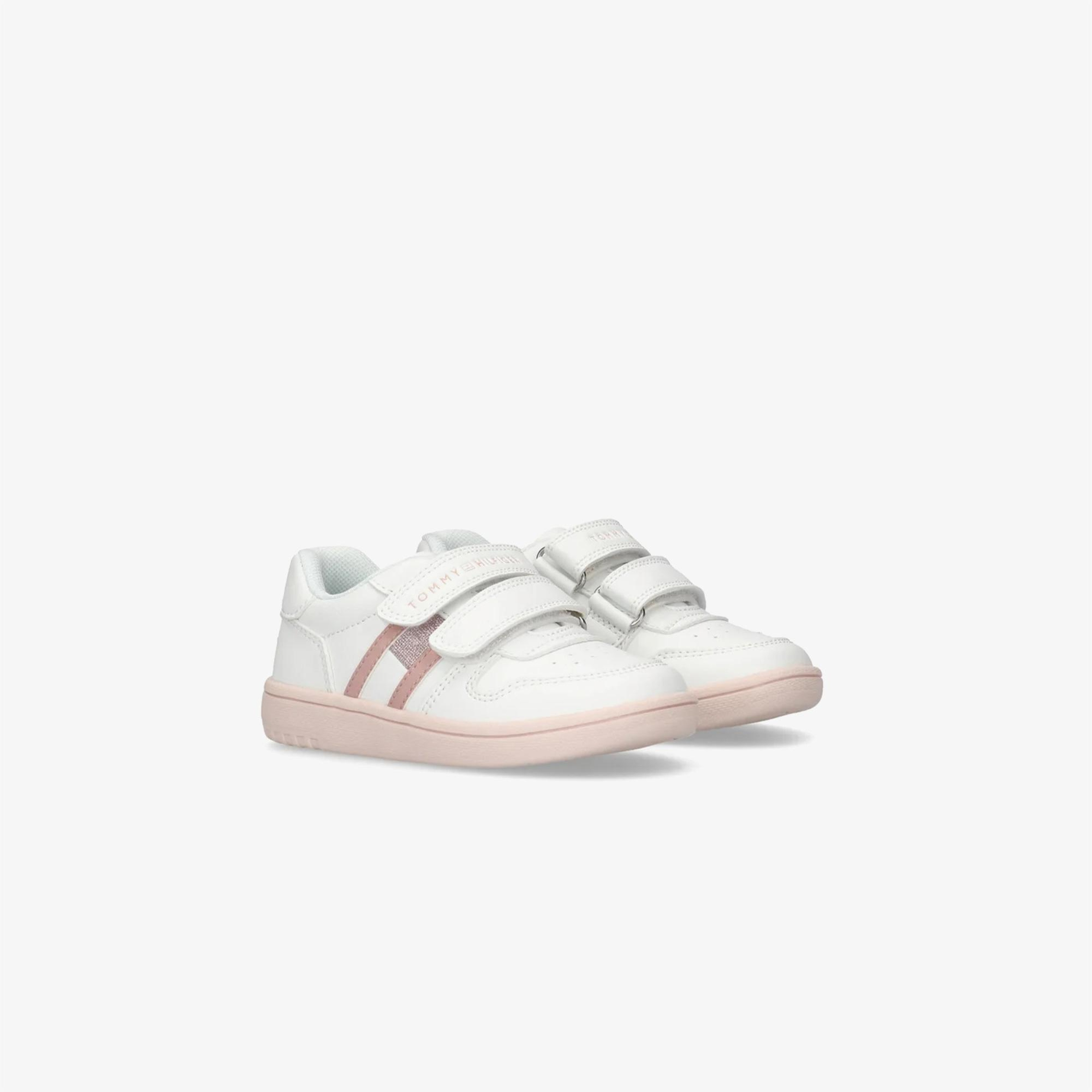 Tommy Hilfiger Flag Velcro Bebek Pembe Spor Ayakkabı