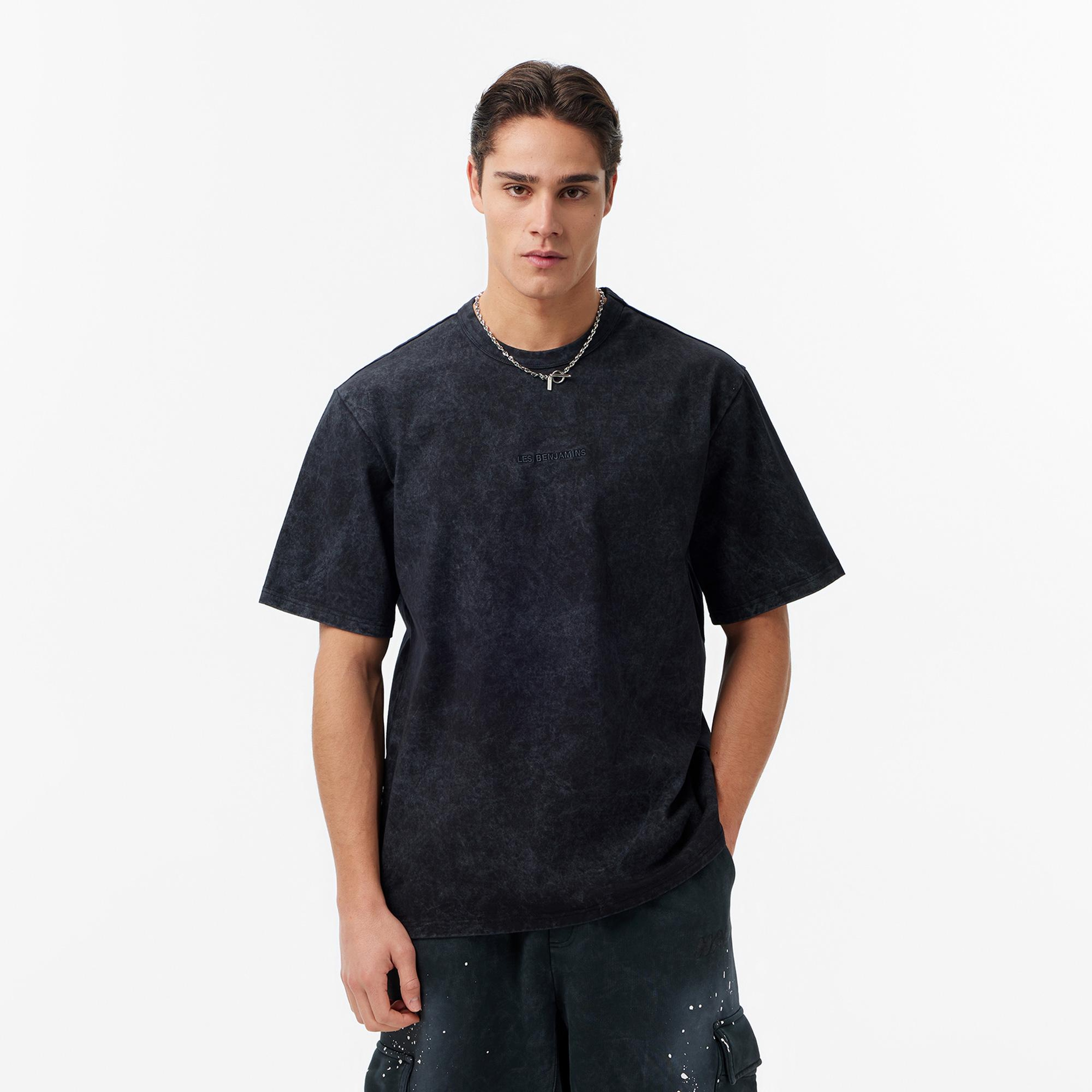 Les Benjamins Regular Fit Erkek Siyah T-Shirt