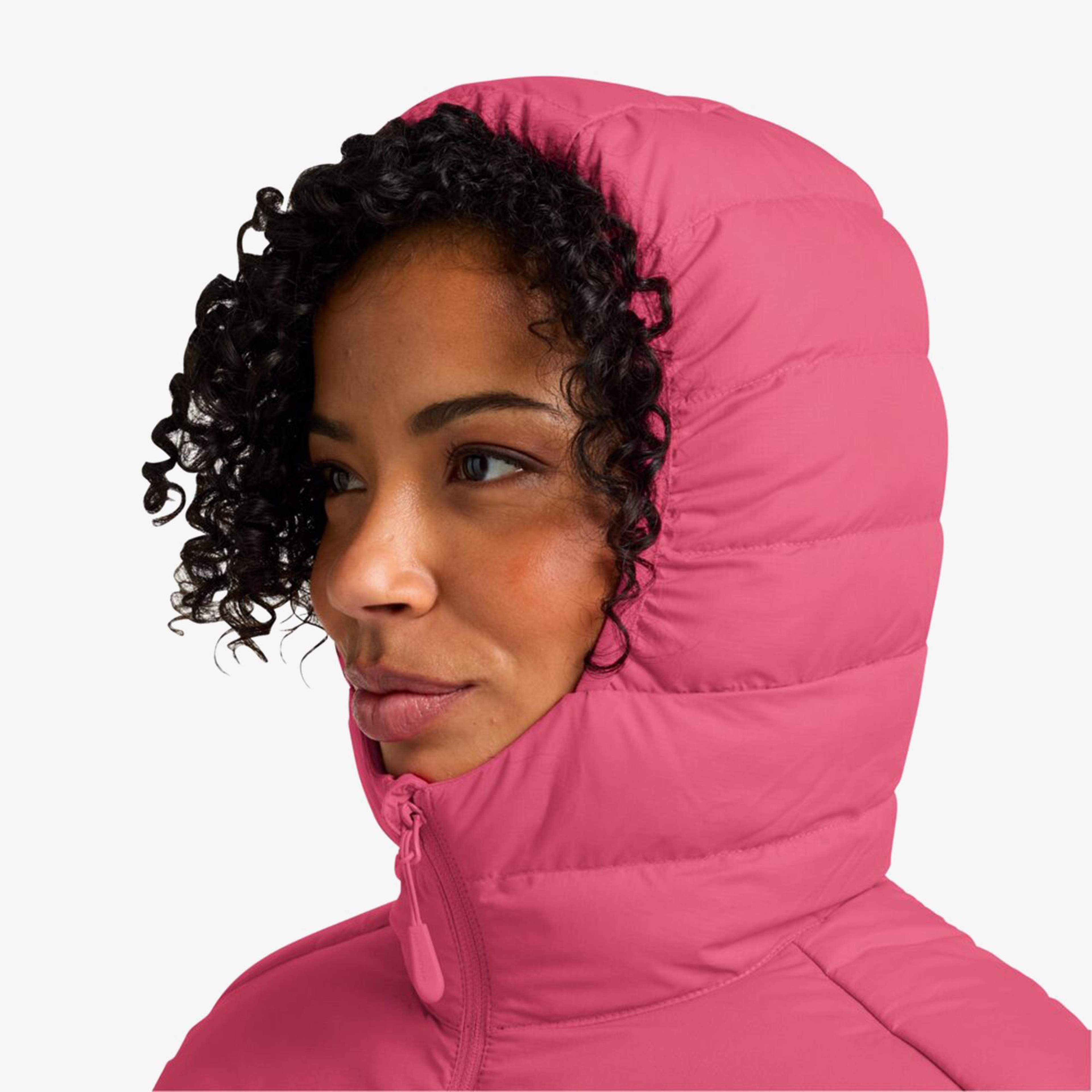 Jack Wolfskin Ather Down Hoody Pembe Kadın Mont
