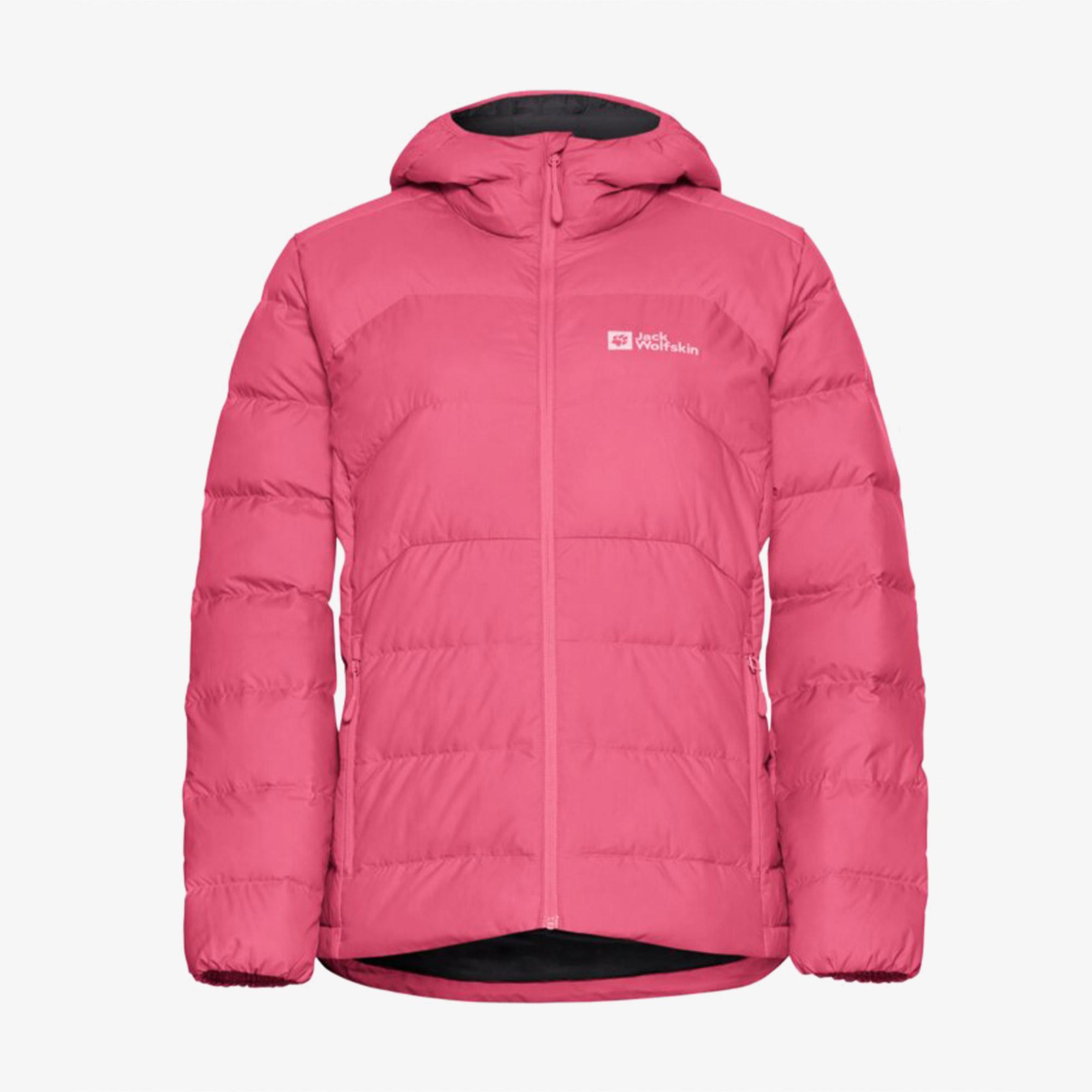 Jack Wolfskin Ather Down Hoody Pembe Kadın Mont