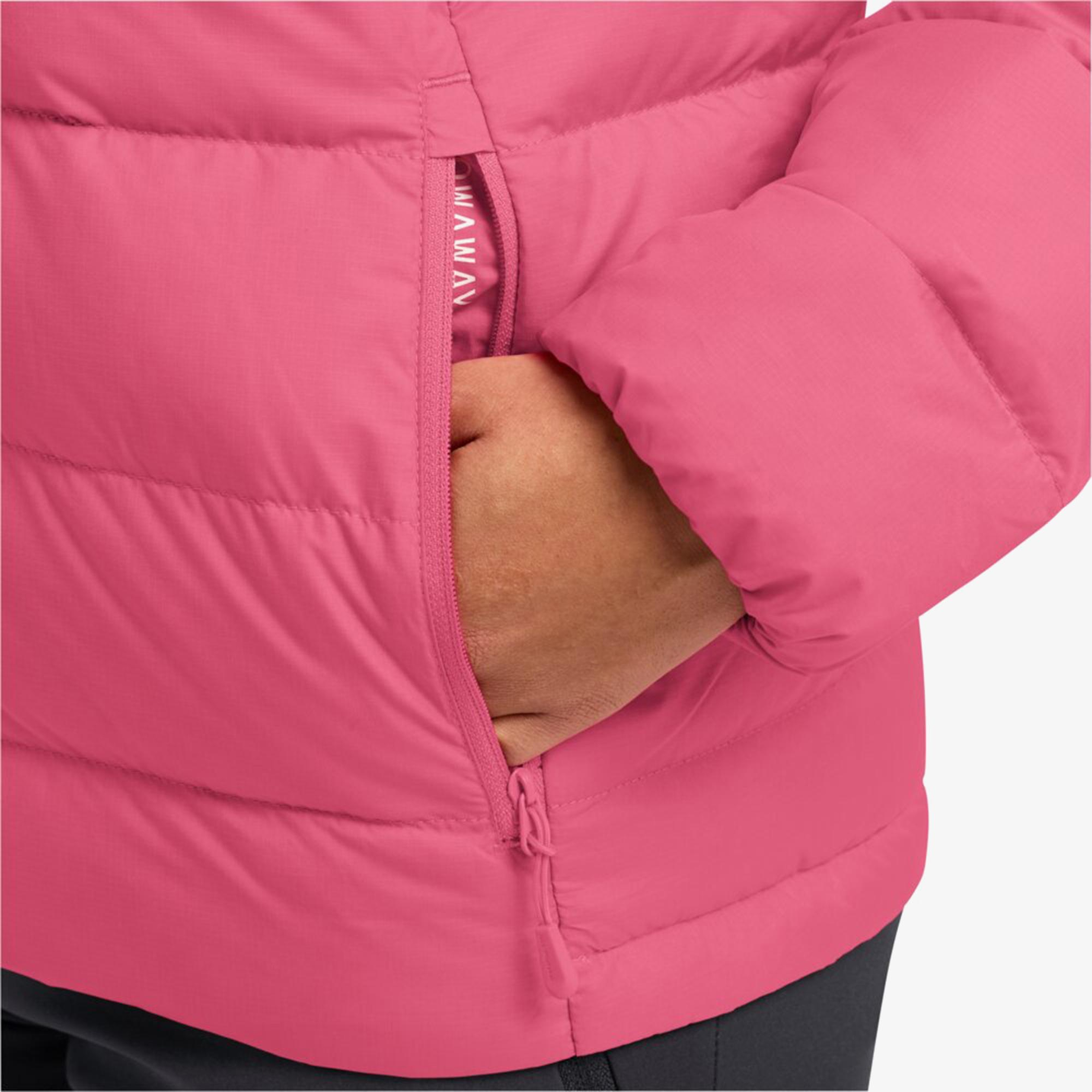 Jack Wolfskin Ather Down Hoody Pembe Kadın Mont