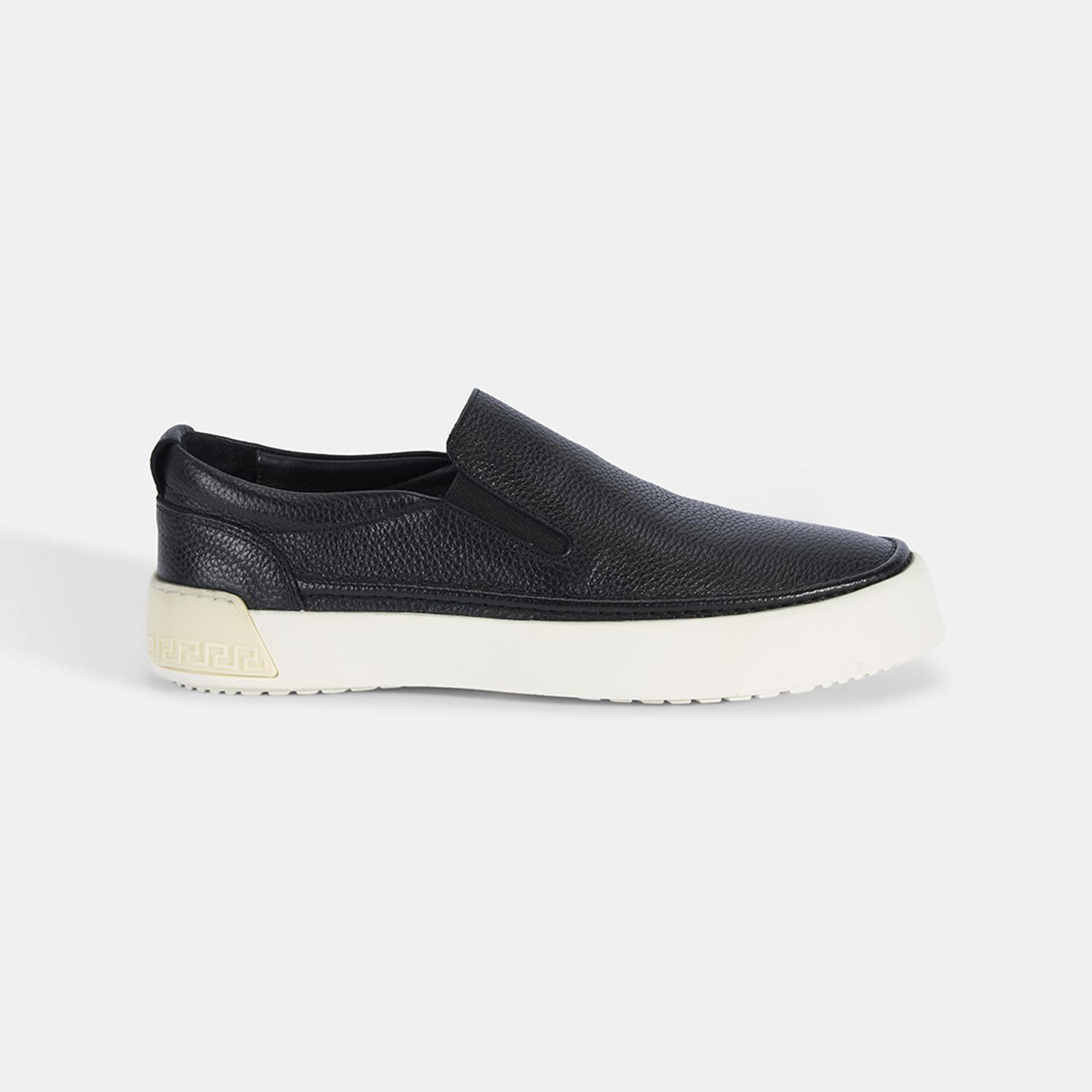 Erkek Siyah Slip-On Deri Loafer