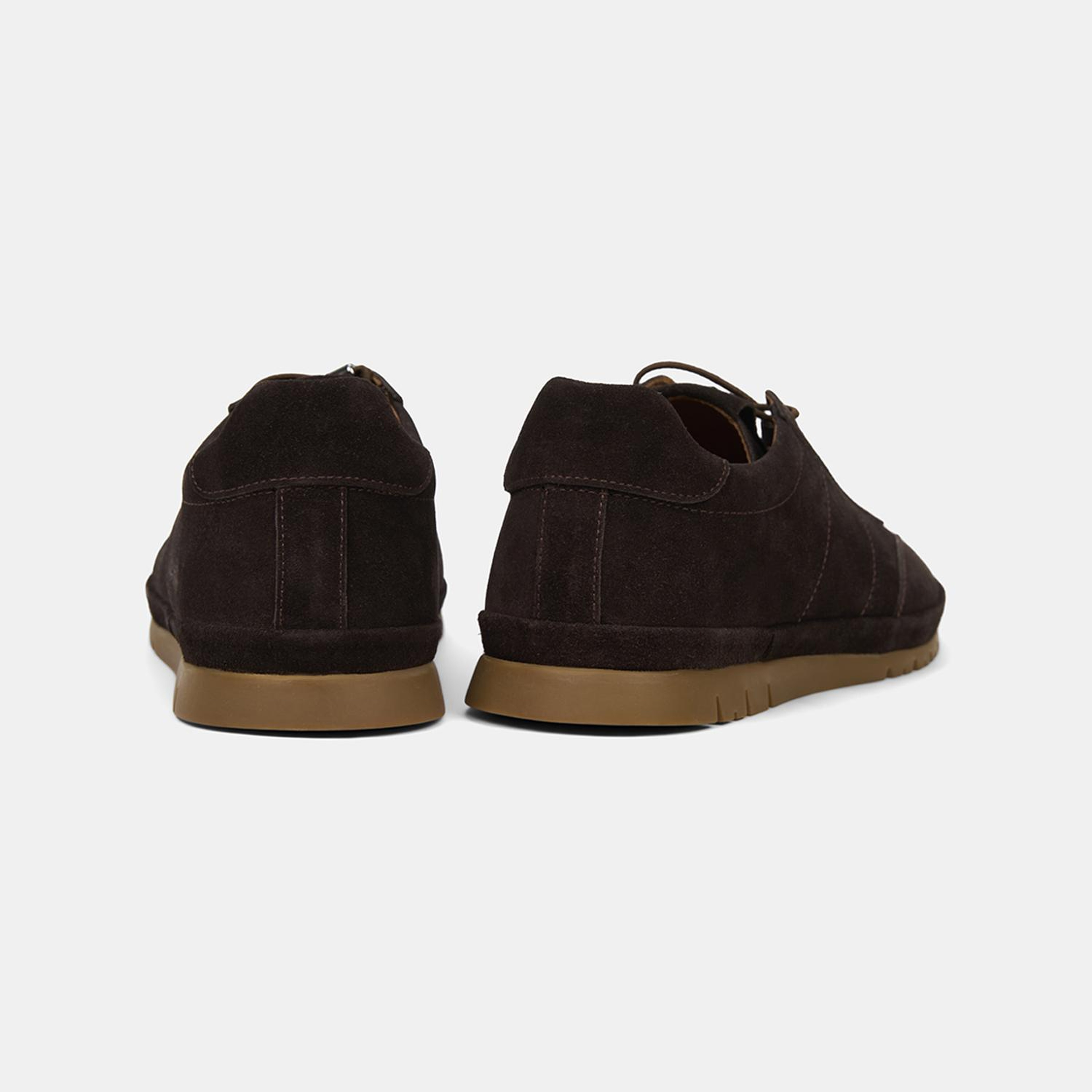 Erkek Kahve Lastik Bağcıklı Günlük Süet Spor Ayakkabı