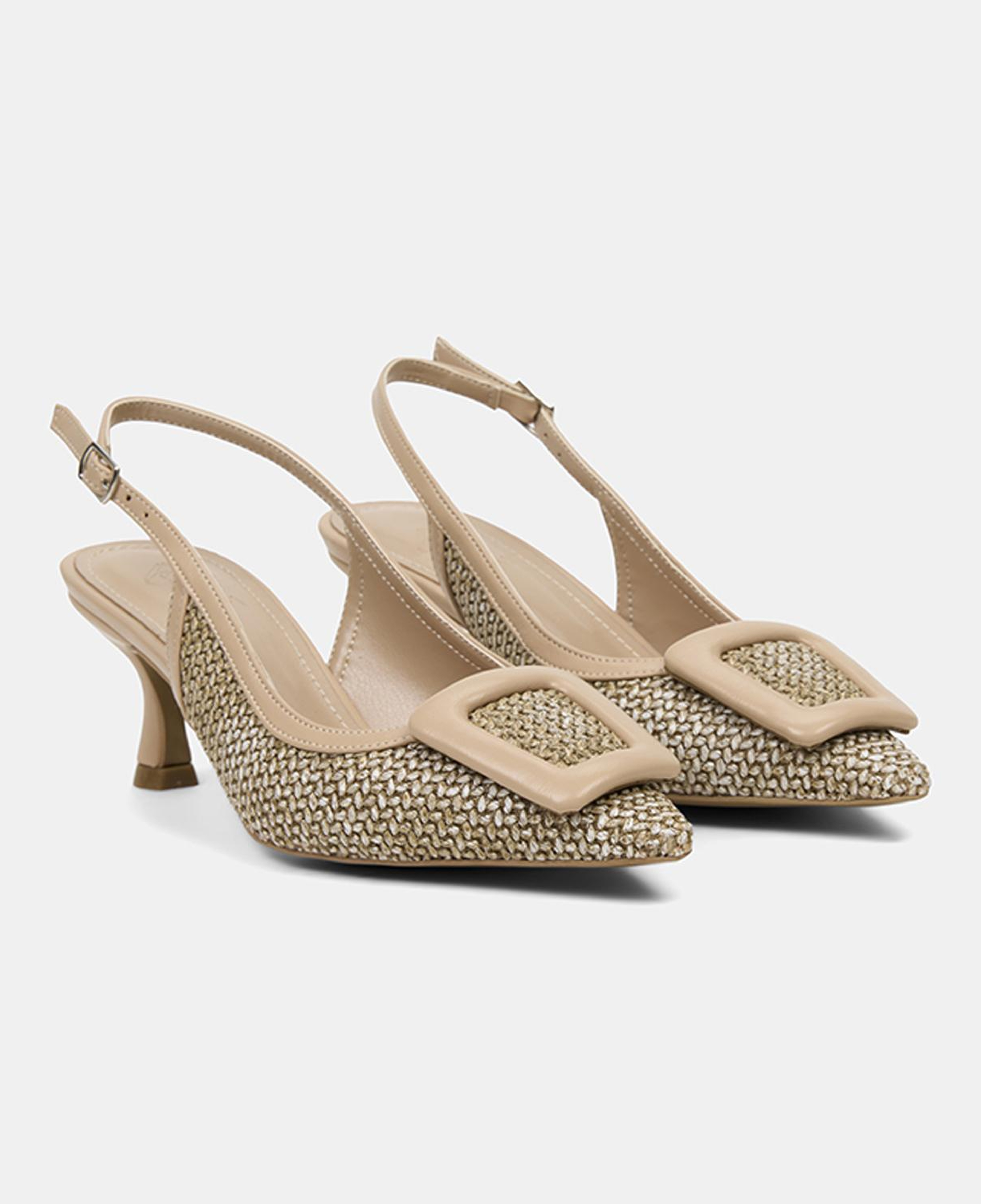 Kadın Vizon Ayarlanabilir Tokalı Sivri Burun Abiye Ayakkabı