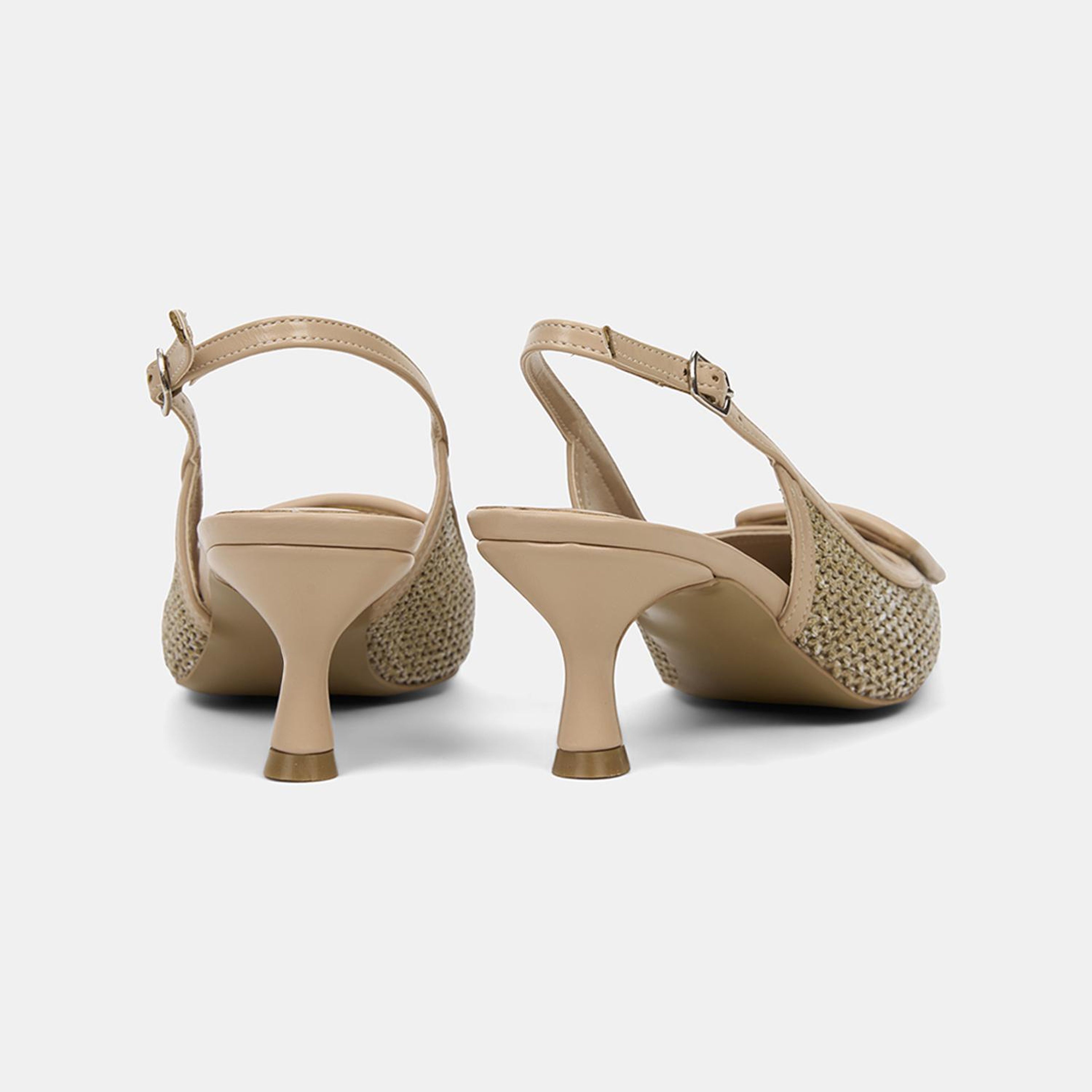 Kadın Vizon Ayarlanabilir Tokalı Sivri Burun Abiye Ayakkabı