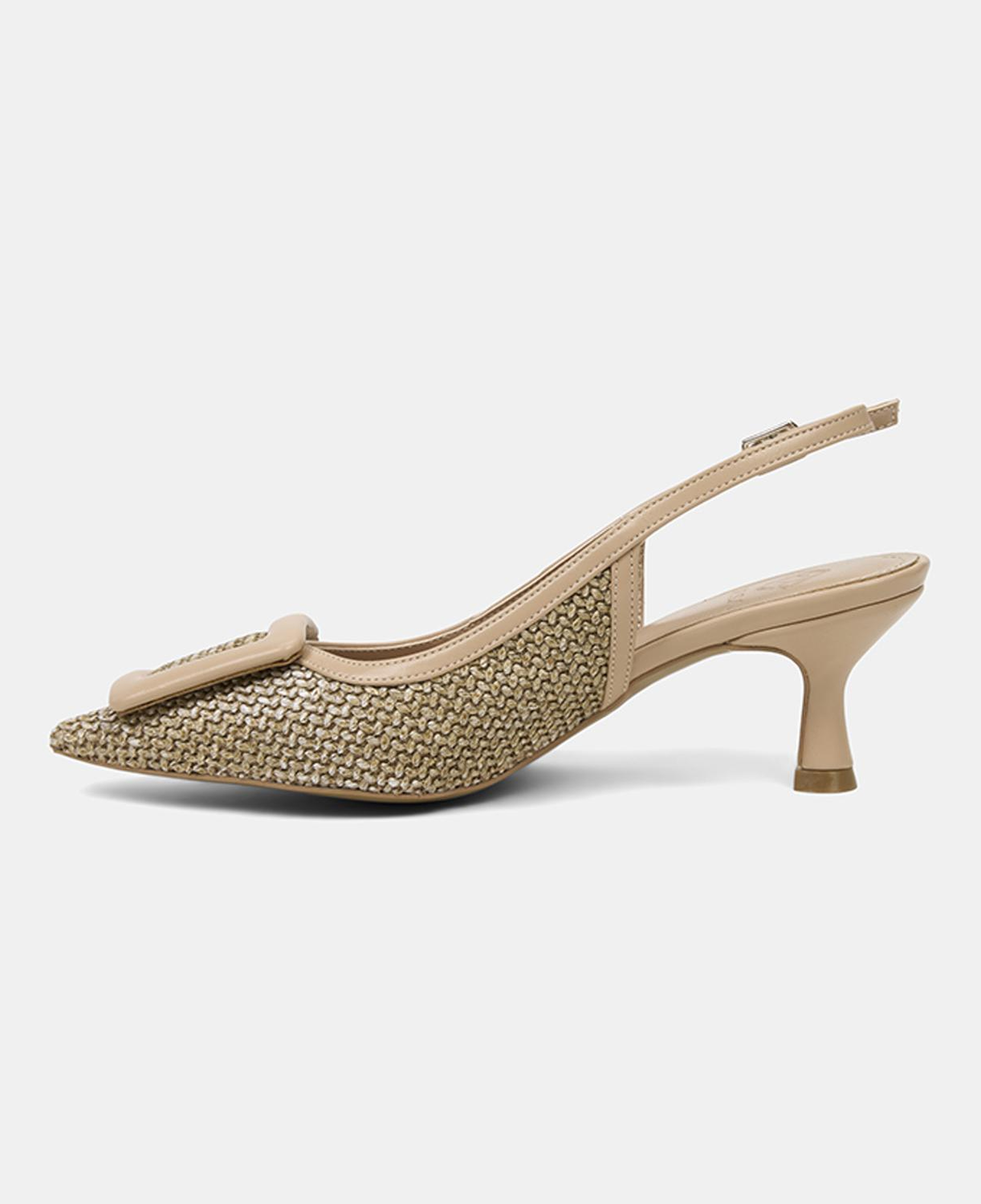 Kadın Vizon Ayarlanabilir Tokalı Sivri Burun Abiye Ayakkabı