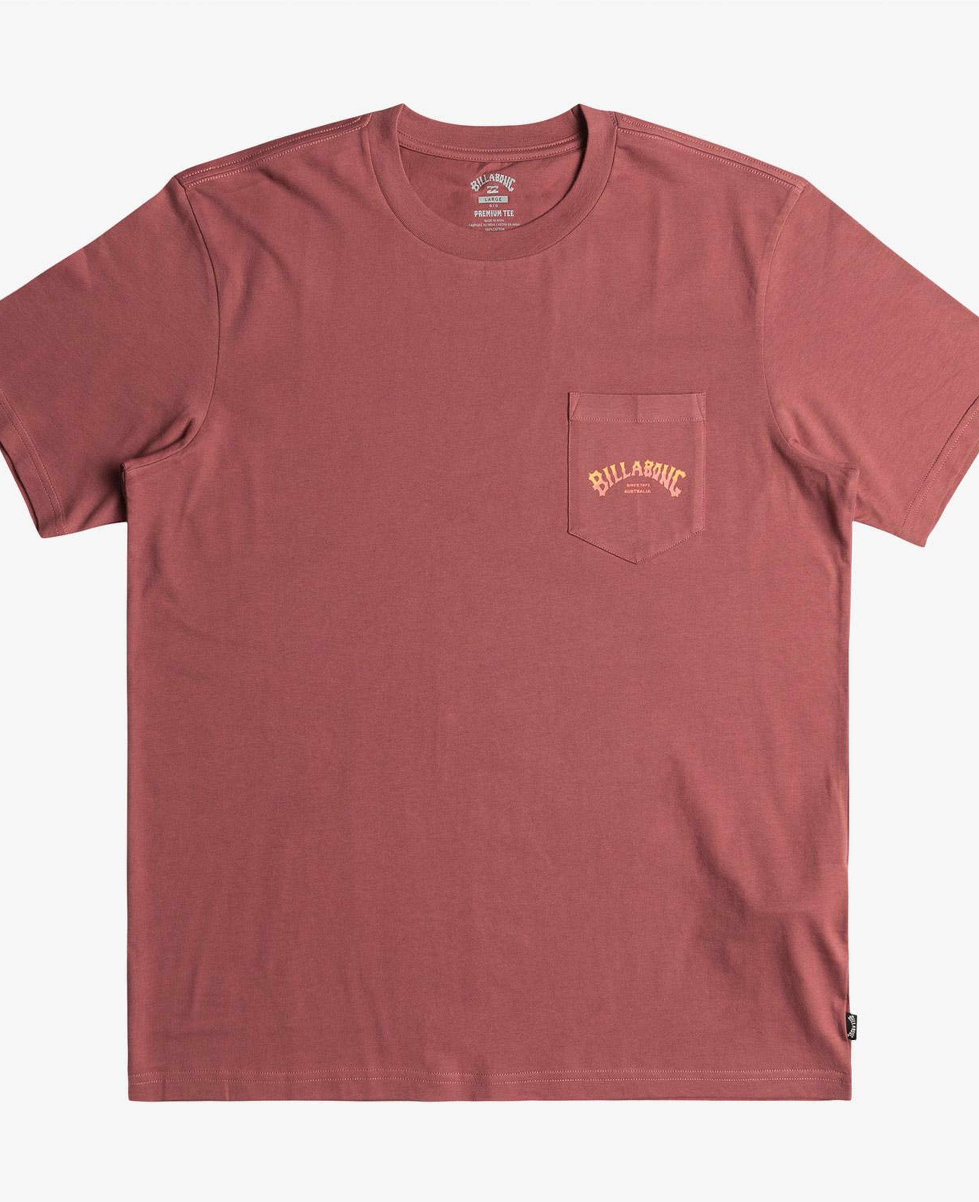 Billabong Stacked Arch Erkek Kırmızı Günlük T-Shirt
