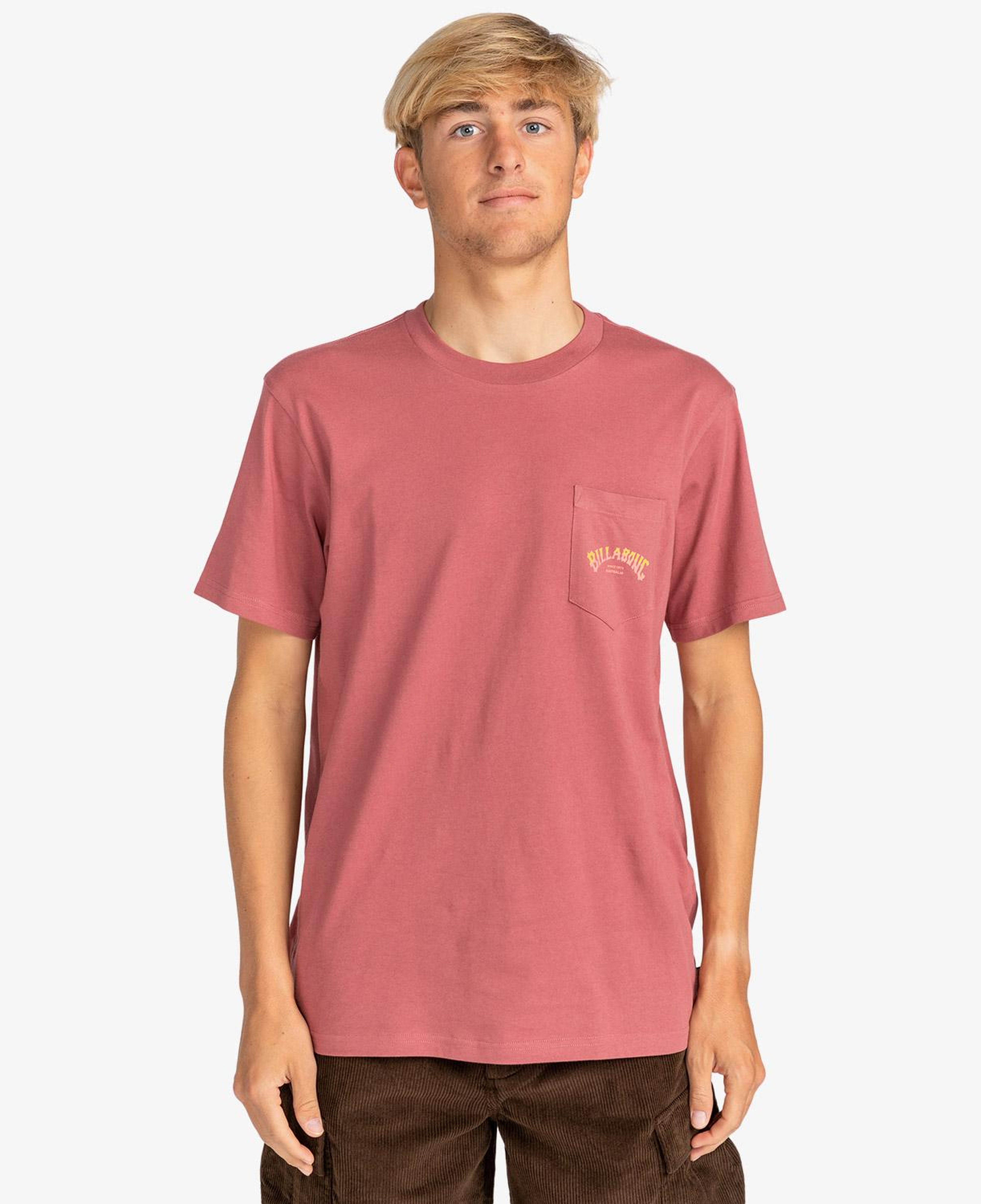 Billabong Stacked Arch Erkek Kırmızı Günlük T-Shirt