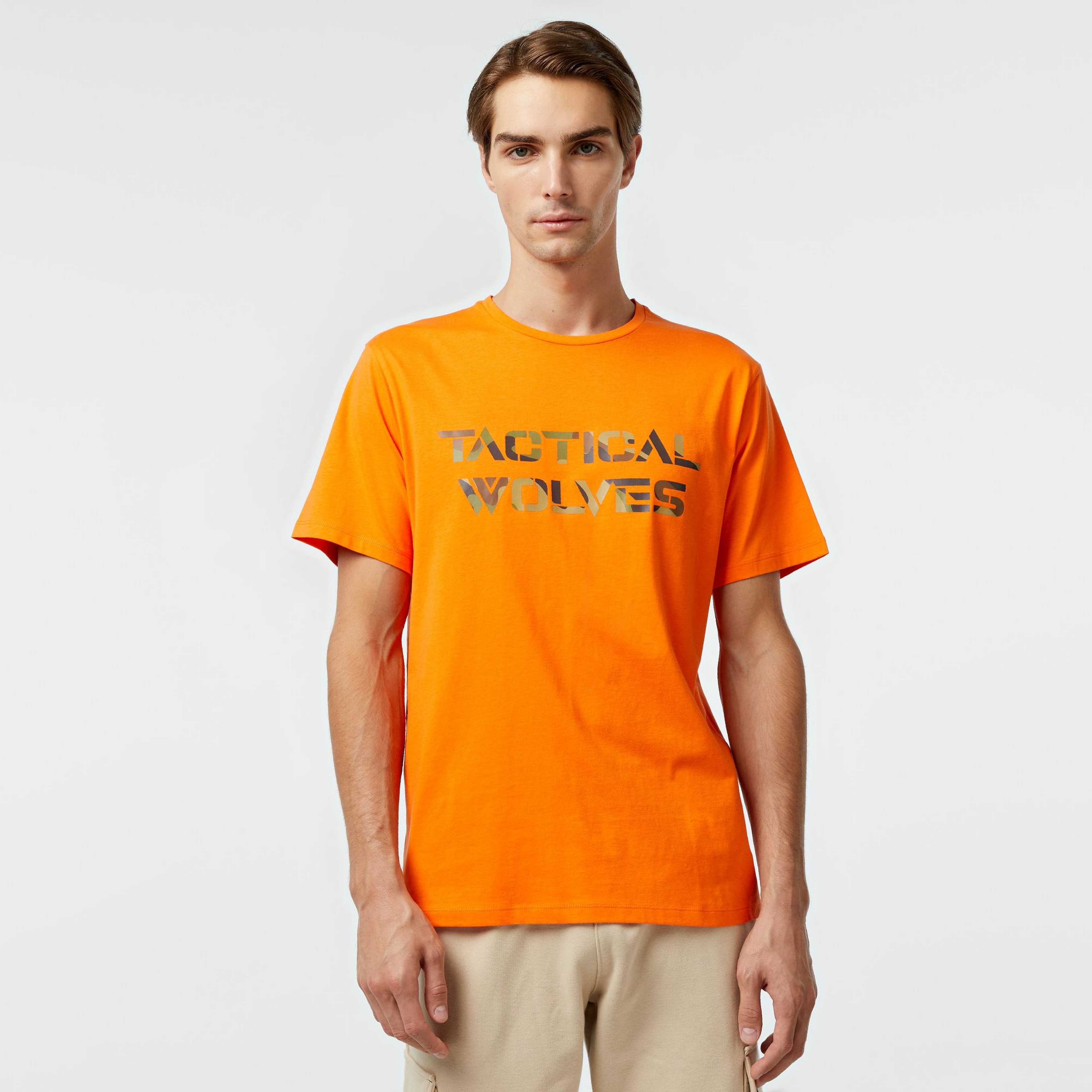 Tactical Wolves Classical Erkek Siyah Günlük T-Shirt