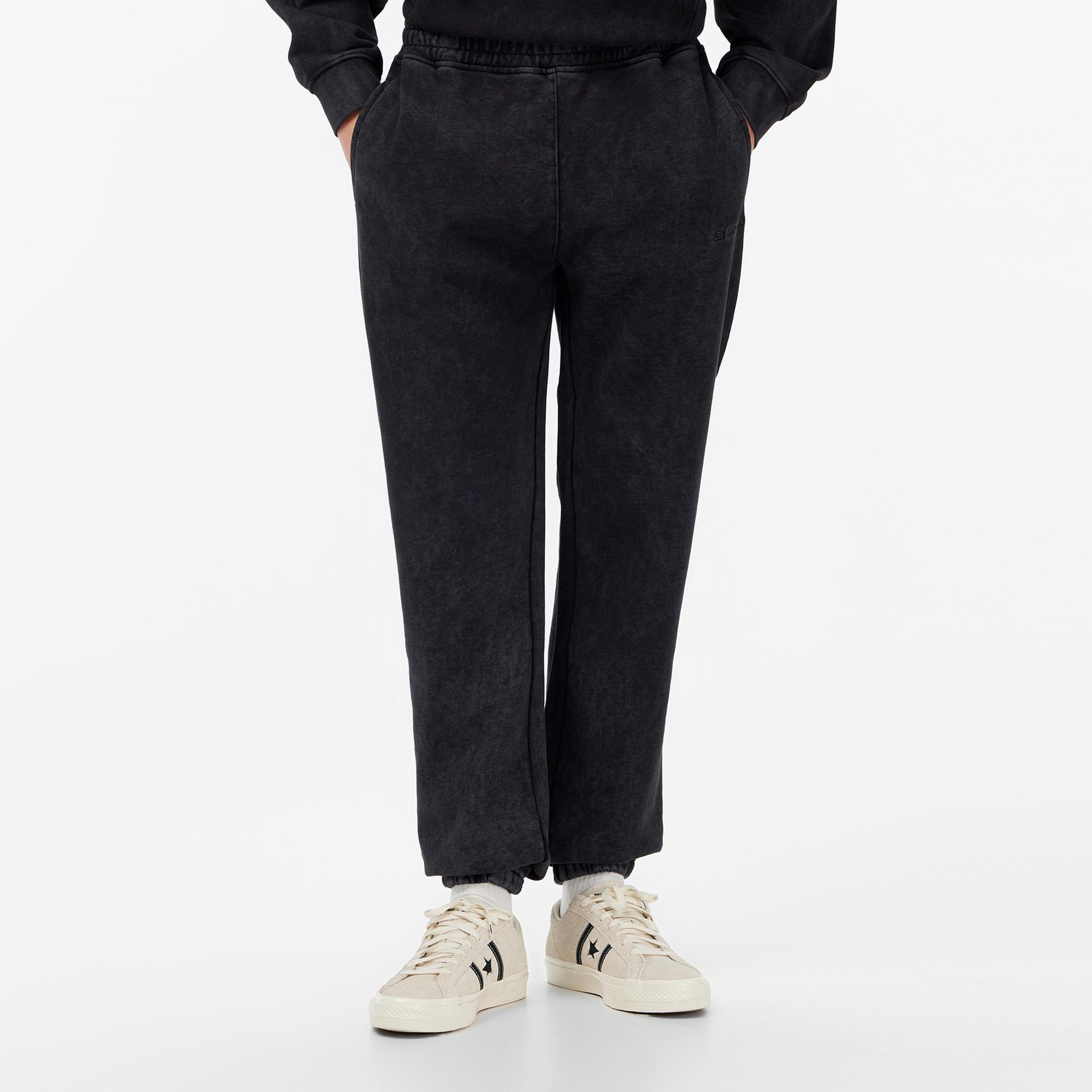 Les Benjamins Relaxed Fit Erkek Siyah Eşofman Altı