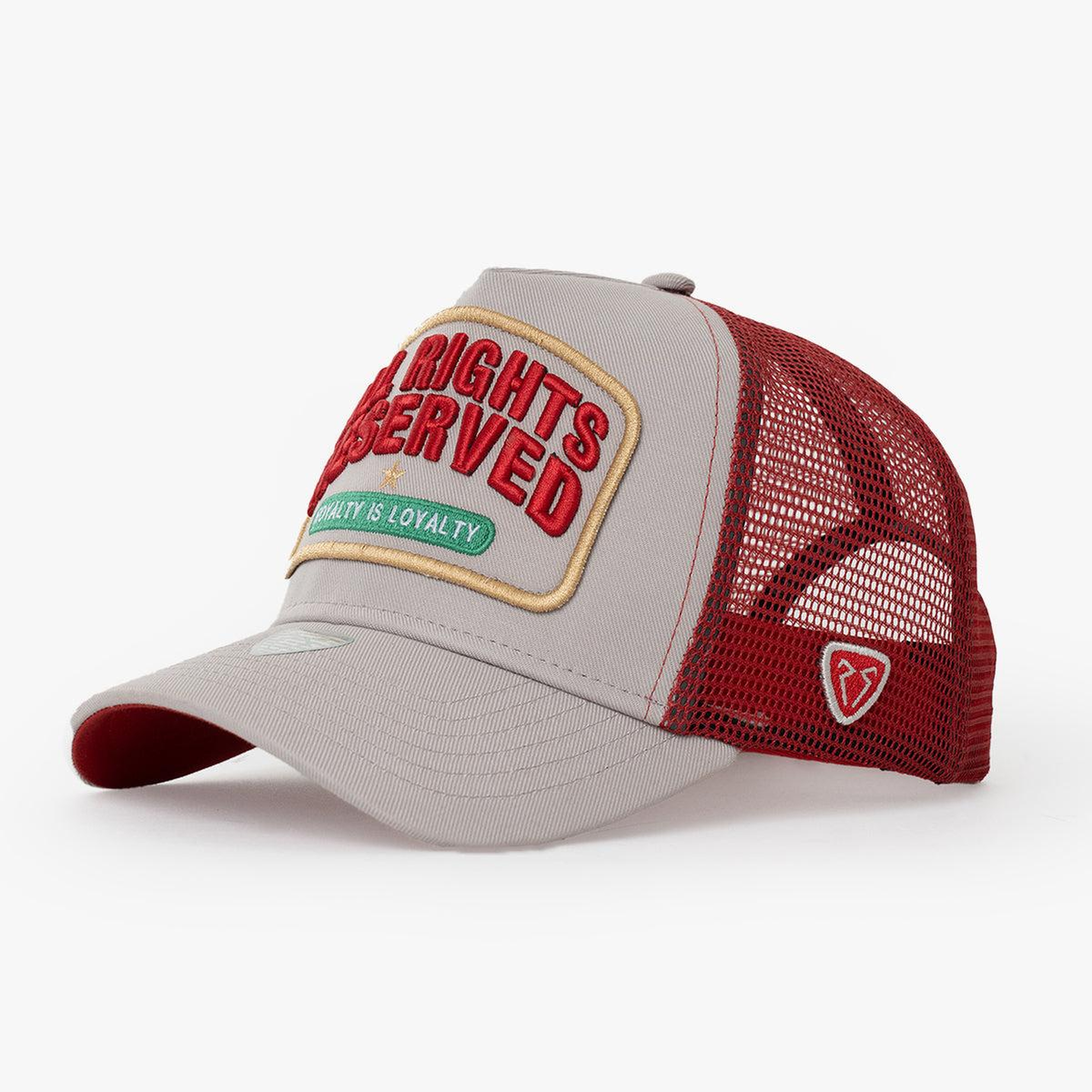 RustandRich - Trucker Hat-Curved Visor-Urban Collection-All Right Reserved - Kadın Erkek - Gri