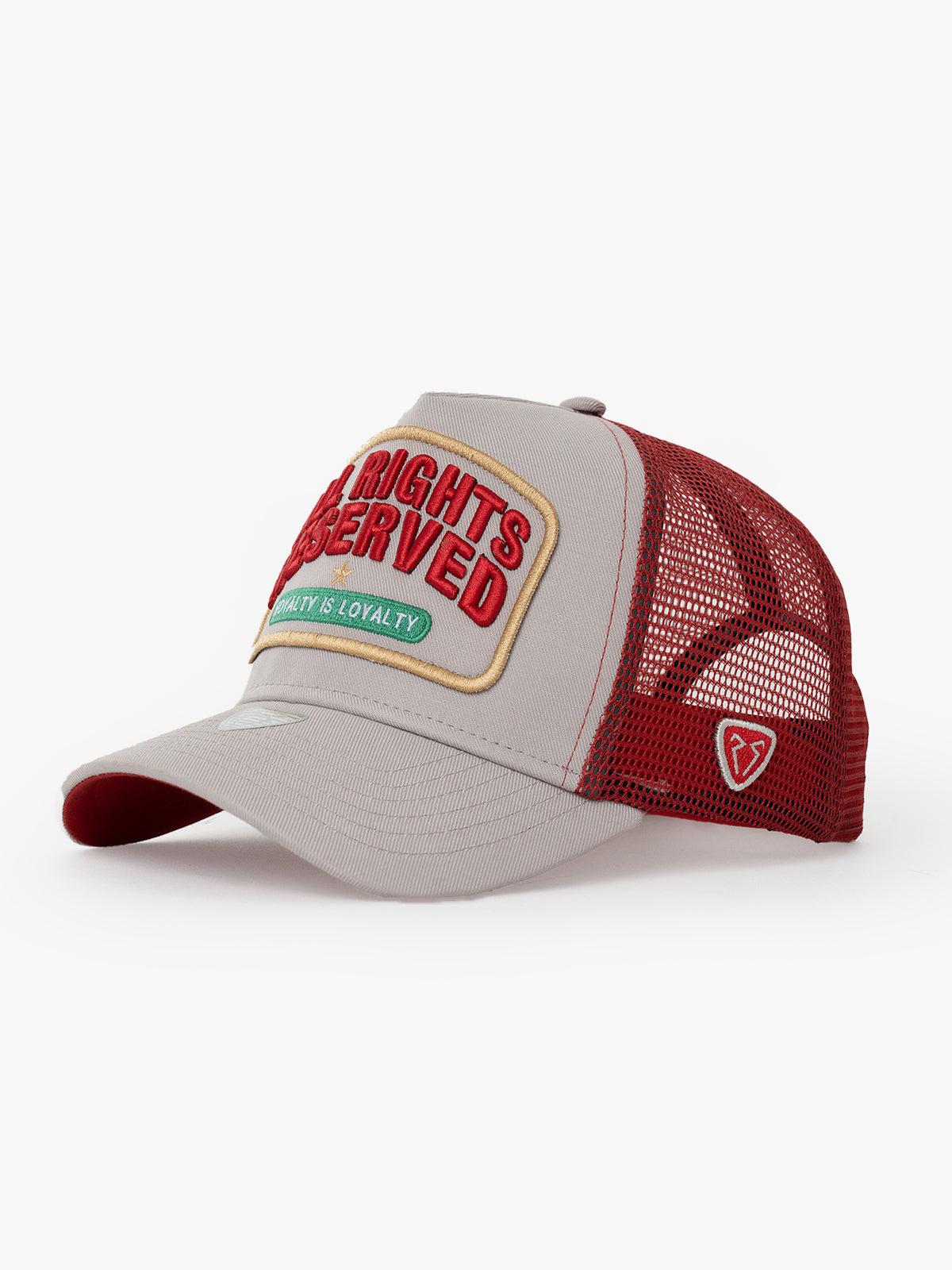 RustandRich - Trucker Hat-Curved Visor-Urban Collection-All Right Reserved - Kadın Erkek - Gri