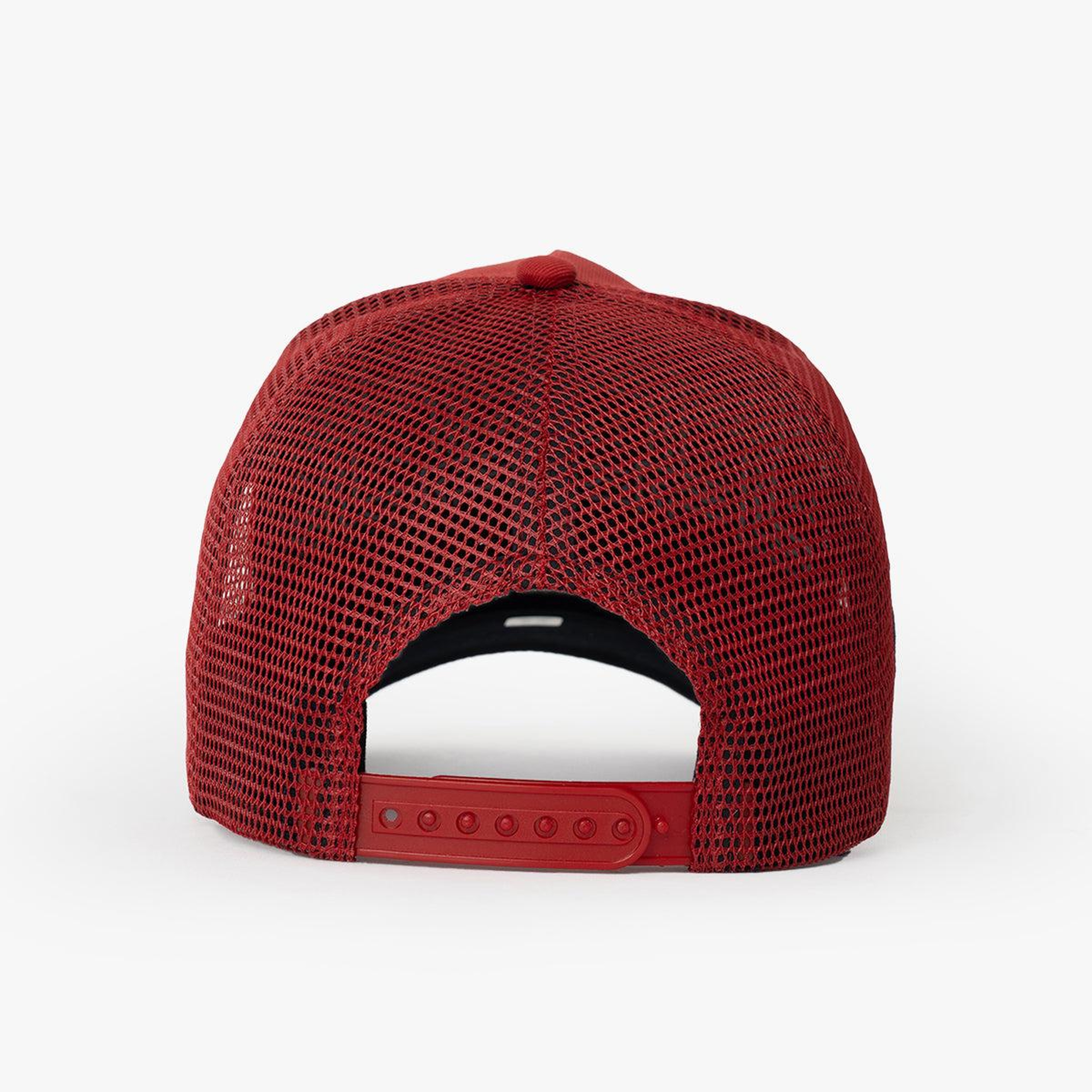 RustandRich - Trucker Hat-Curved Visor-Urban Collection-All Right Reserved - Kadın Erkek - Kırmızı