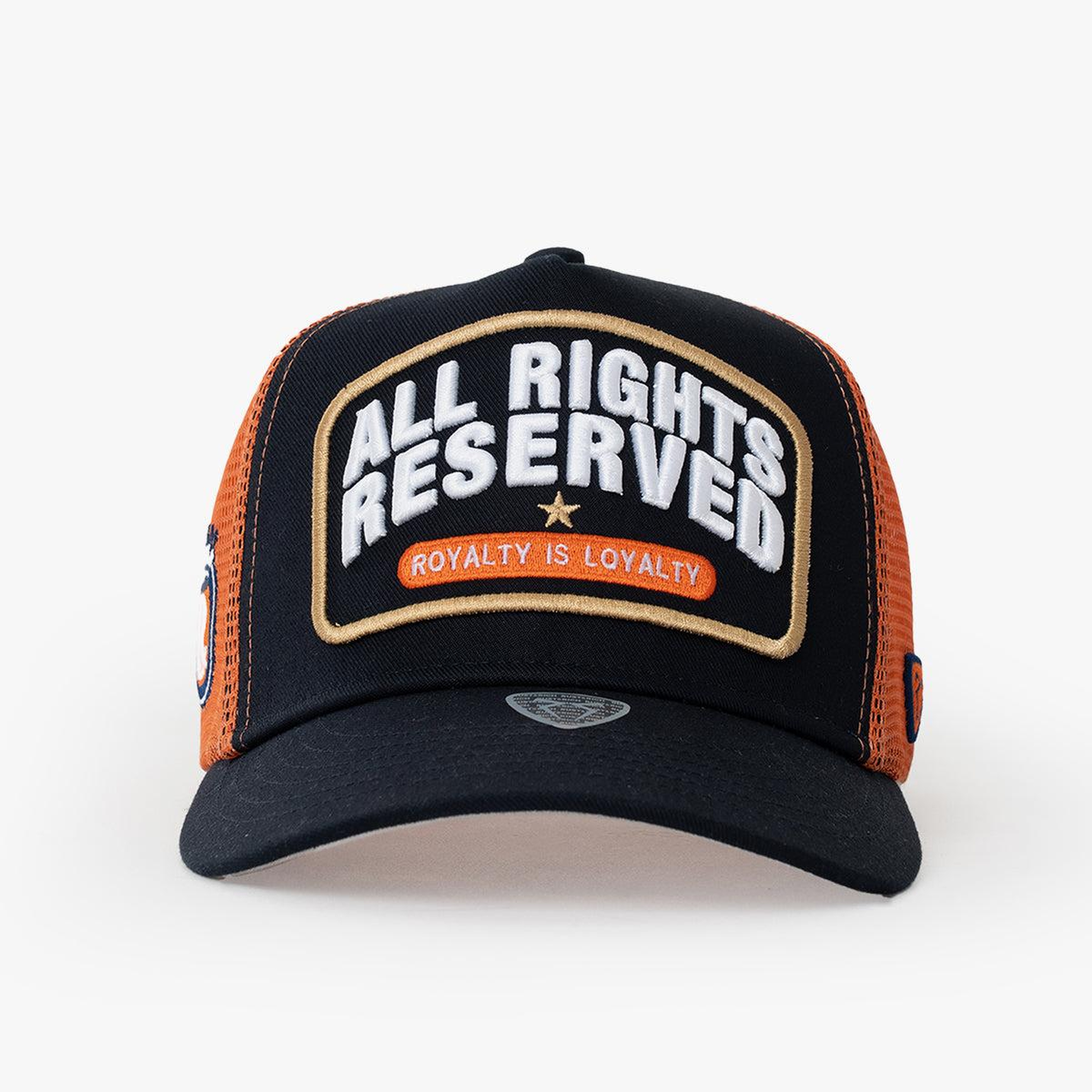 RustandRich - Trucker Hat-Curved Visor-Urban Collection-All Right Reserved - Kadın Erkek - Lacivert
