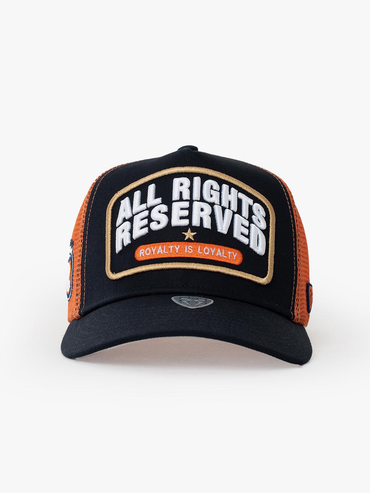 RustandRich - Trucker Hat-Curved Visor-Urban Collection-All Right Reserved - Kadın Erkek - Lacivert
