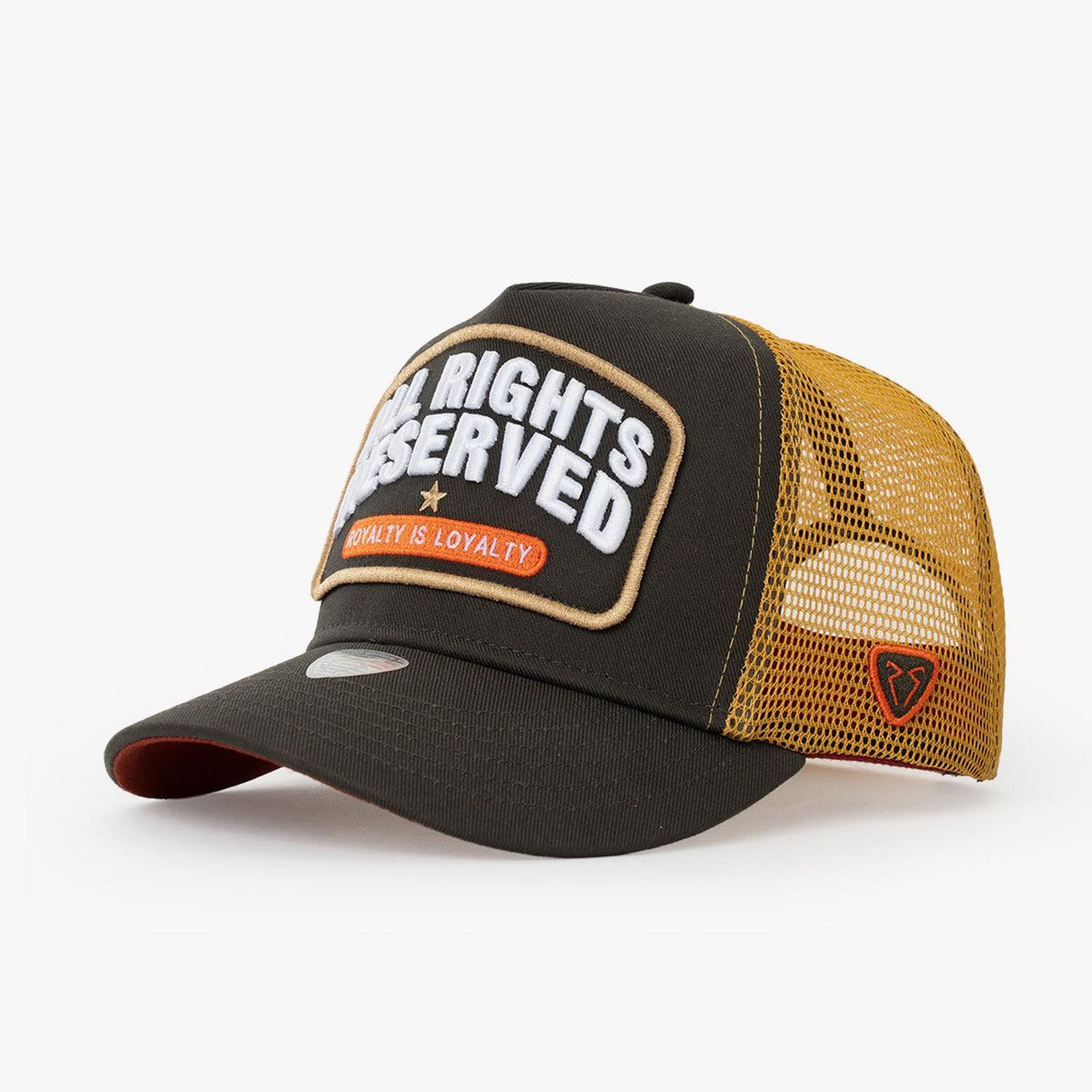 RustandRich - Trucker Hat-Curved Visor-Urban Collection-All Right Reserved - Kadın Erkek - Haki