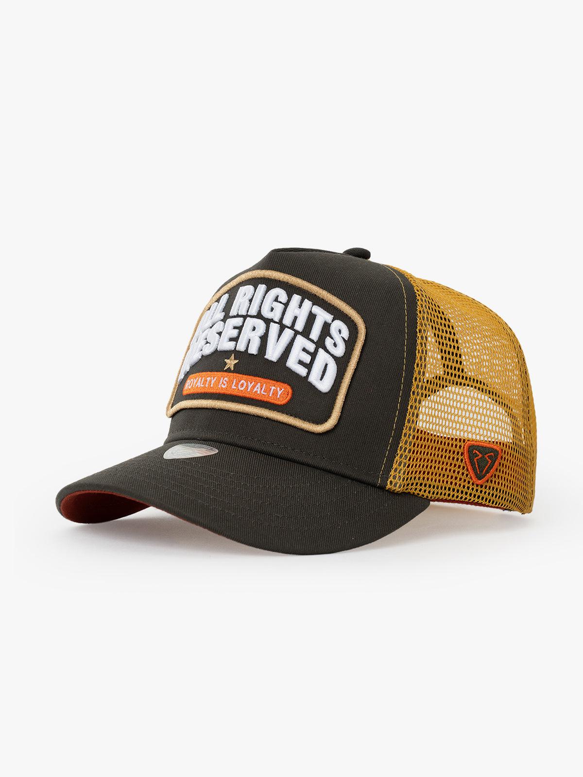 RustandRich - Trucker Hat-Curved Visor-Urban Collection-All Right Reserved - Kadın Erkek - Haki