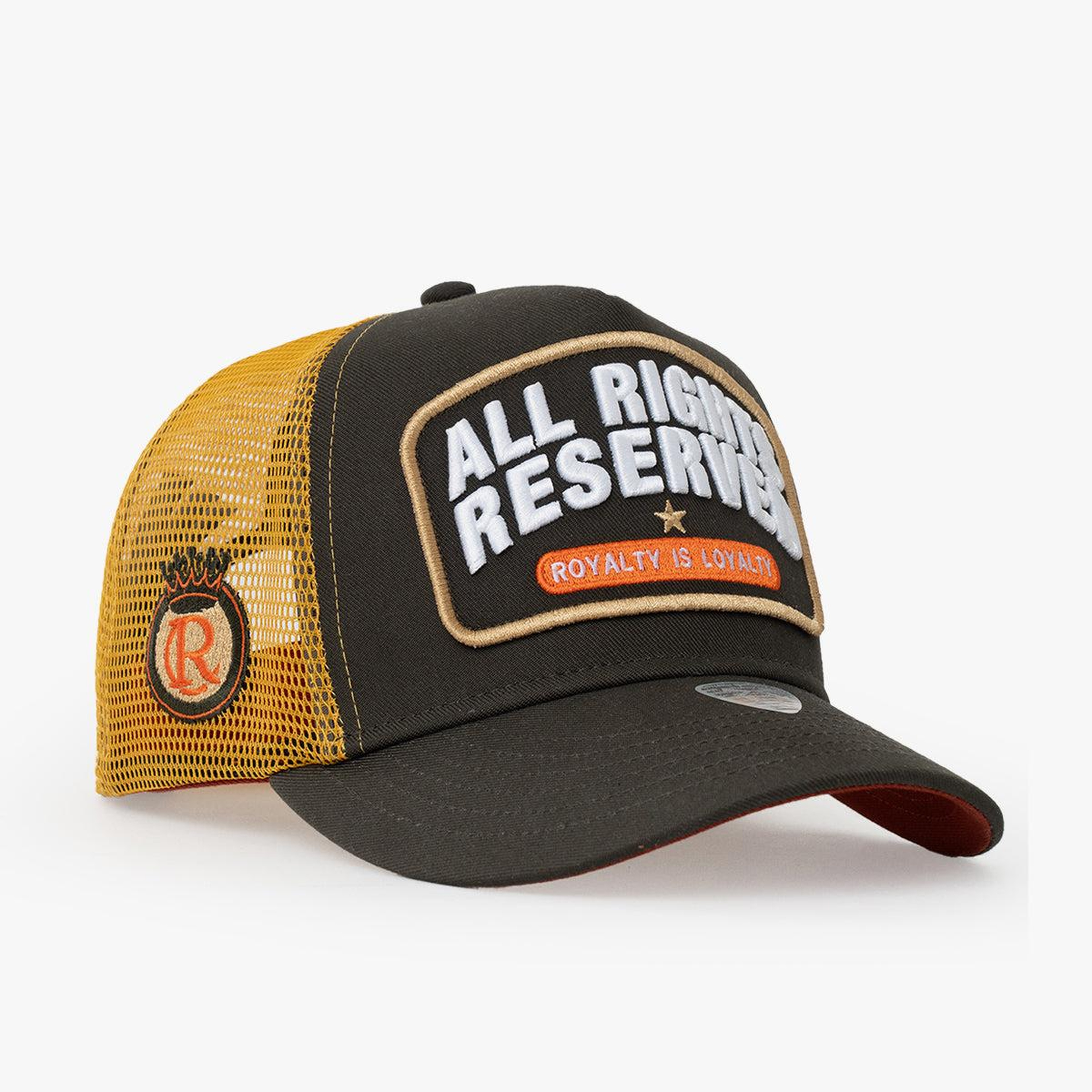 RustandRich - Trucker Hat-Curved Visor-Urban Collection-All Right Reserved - Kadın Erkek - Haki