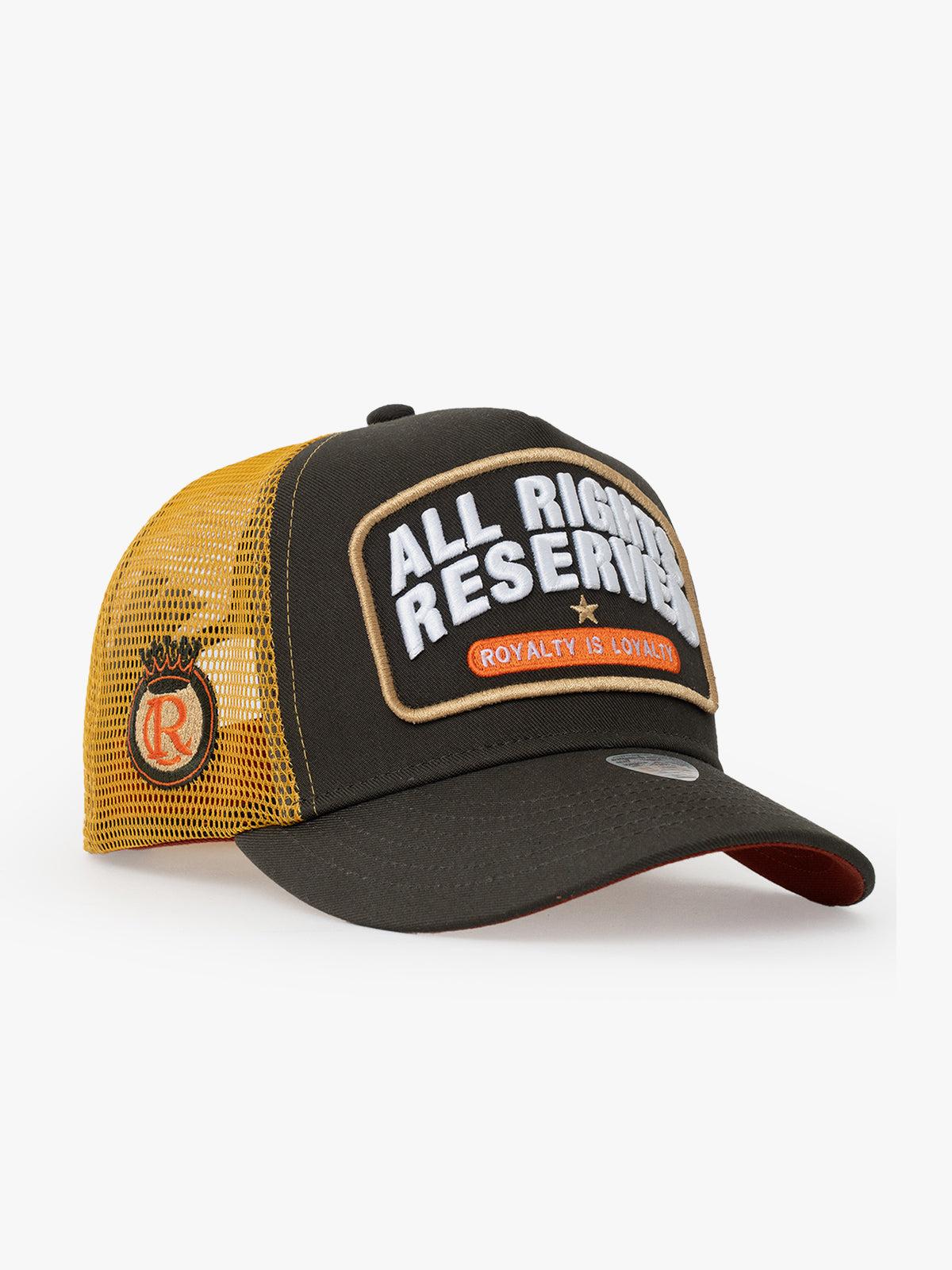 RustandRich - Trucker Hat-Curved Visor-Urban Collection-All Right Reserved - Kadın Erkek - Haki