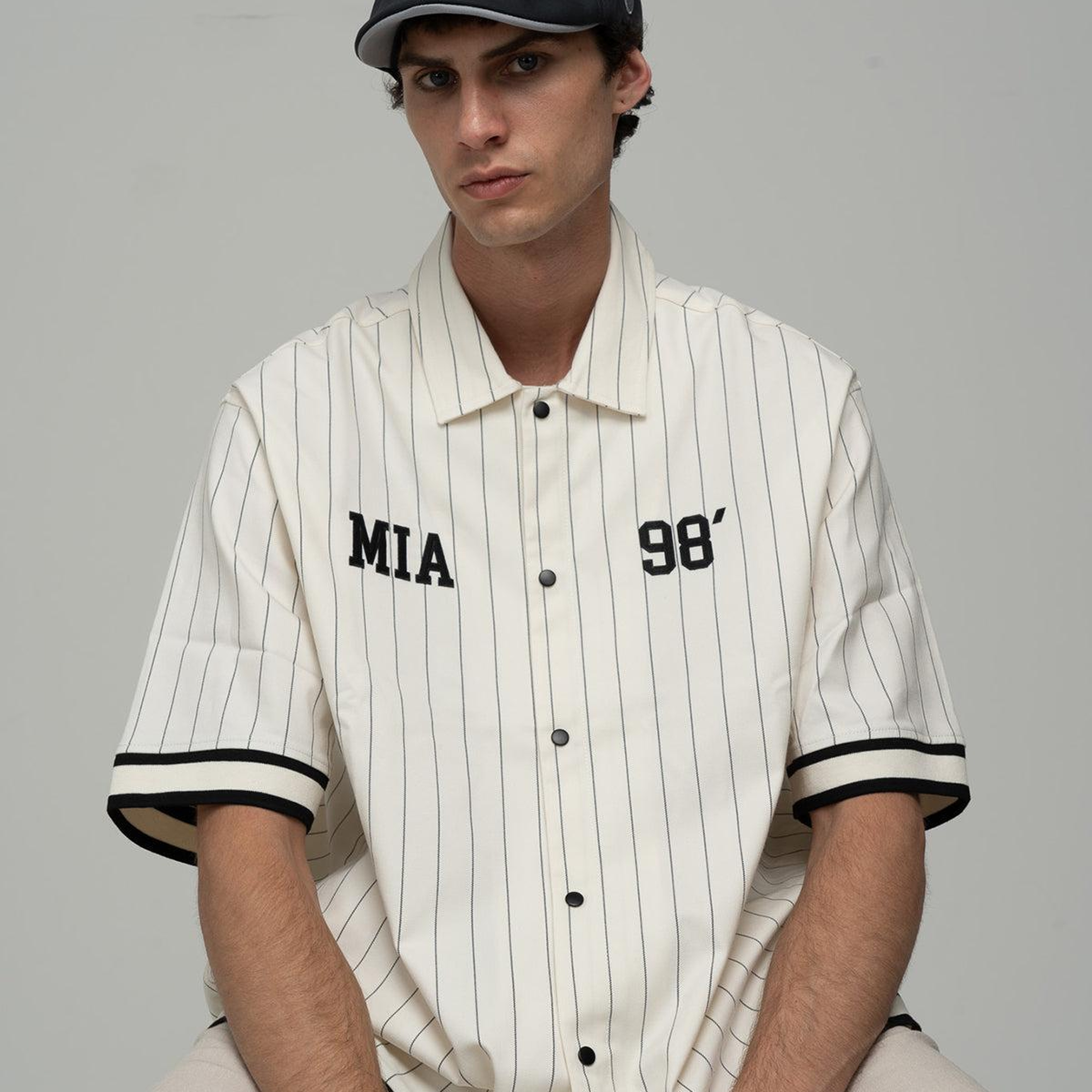 RustandRich - Casket Hat-Timeless Collection-Linen - Kadın Erkek - Lacivert