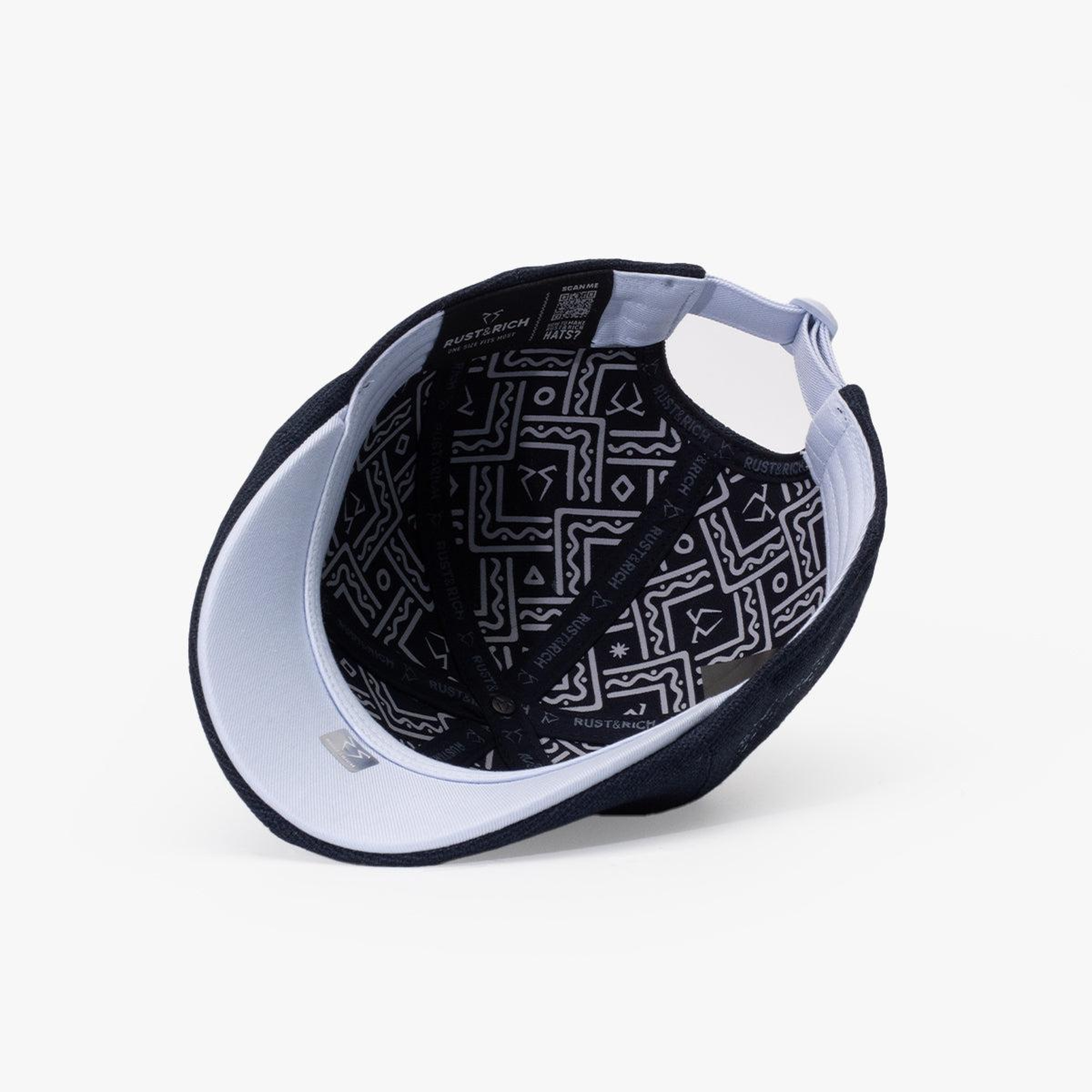 RustandRich - Casket Hat-Timeless Collection-Linen - Kadın Erkek - Lacivert