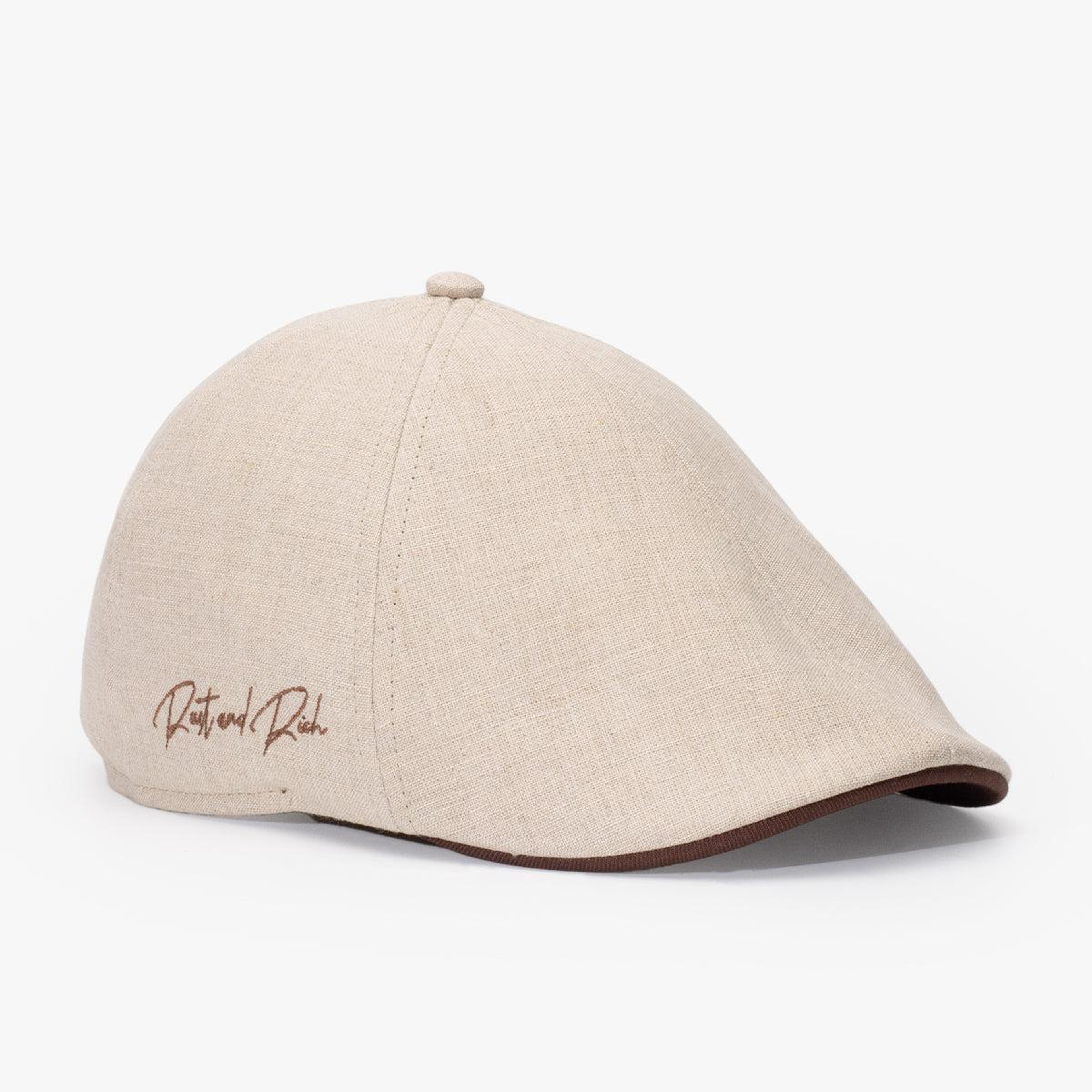 RustandRich - Casket Hat-Timeless Collection-Linen - Kadın Erkek - Natural