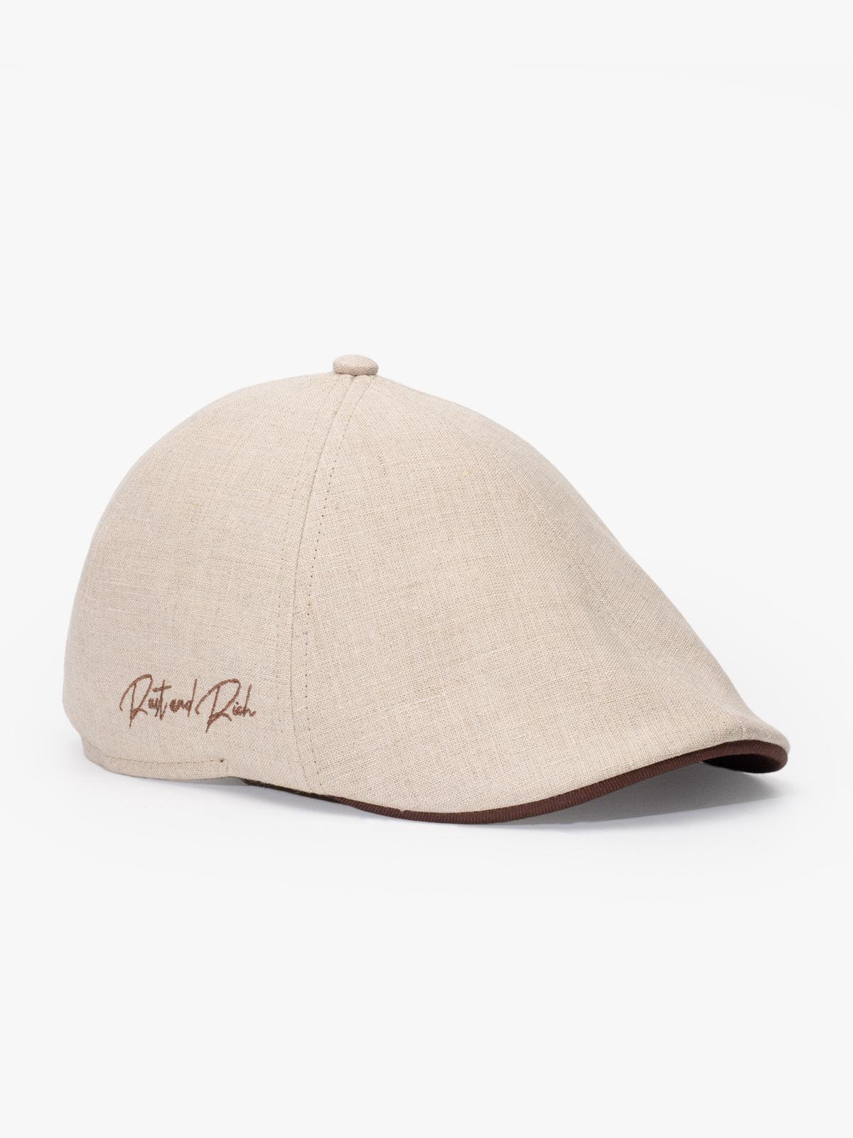 RustandRich - Casket Hat-Timeless Collection-Linen - Kadın Erkek - Natural