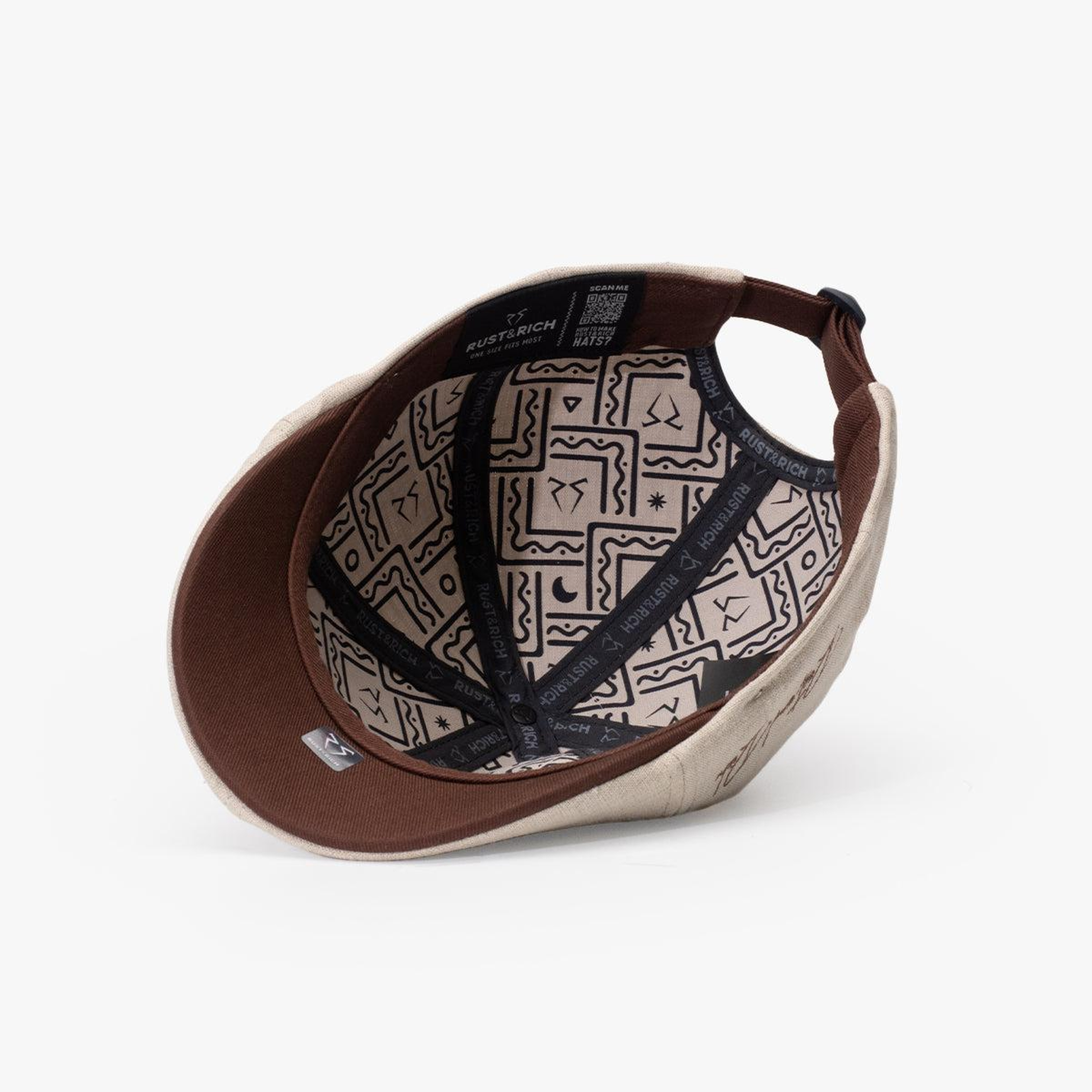 RustandRich - Casket Hat-Timeless Collection-Linen - Kadın Erkek - Natural