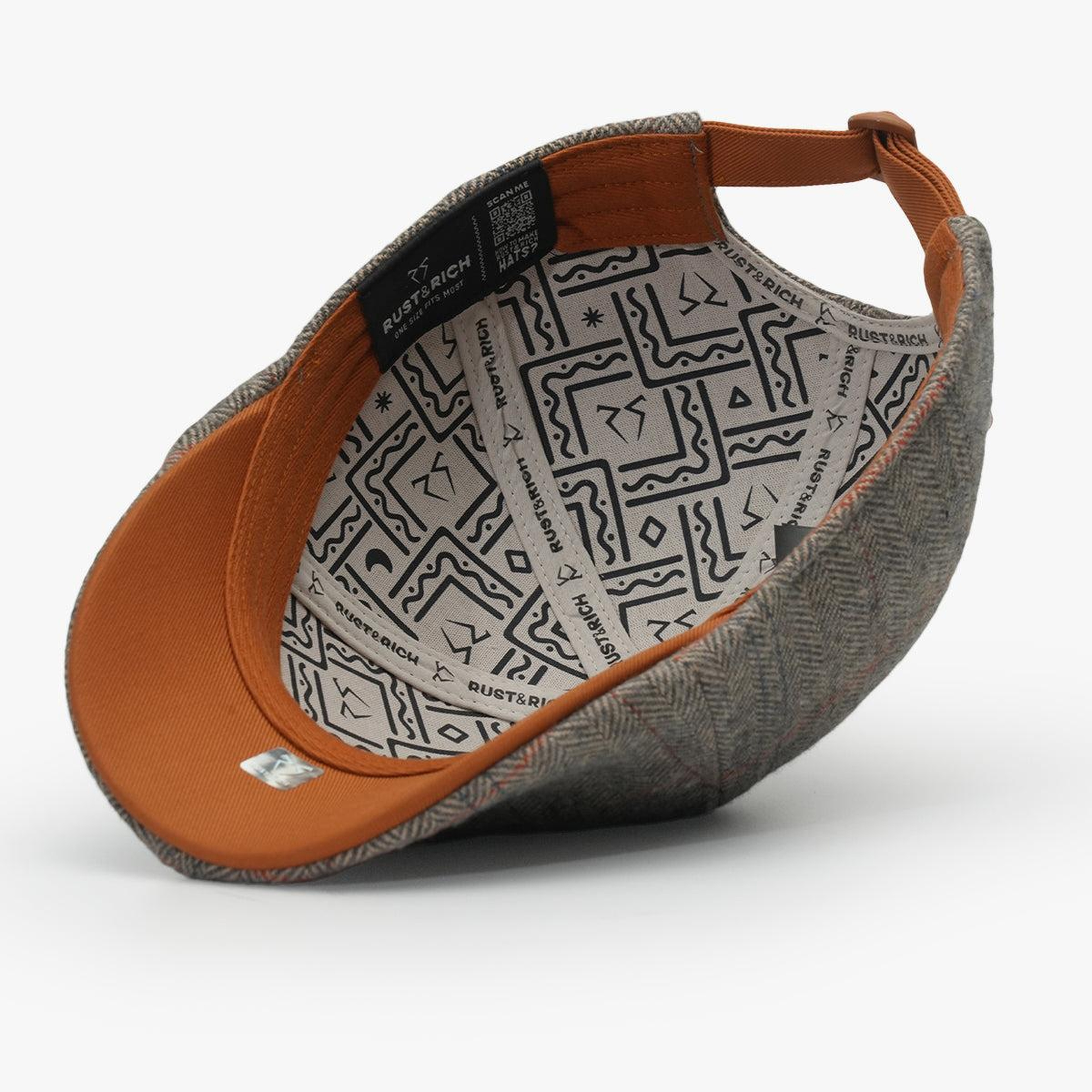 RustandRich - Casket Hat-Premium Collection-Royalty - Kadın Erkek - Gri