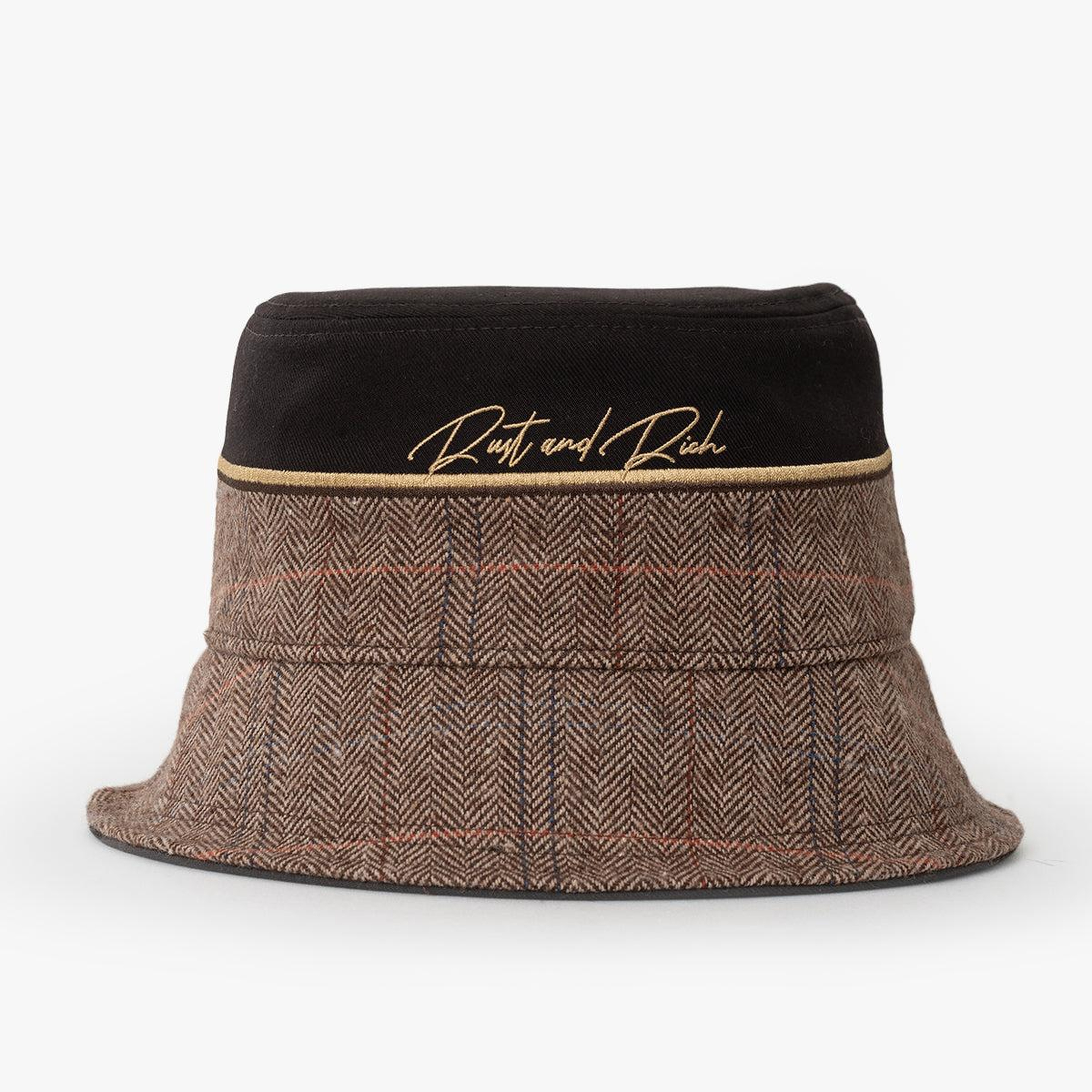 RustandRich - Bucket Hat-Premium Collection-Royalty - Kadın Erkek - Kahverengi