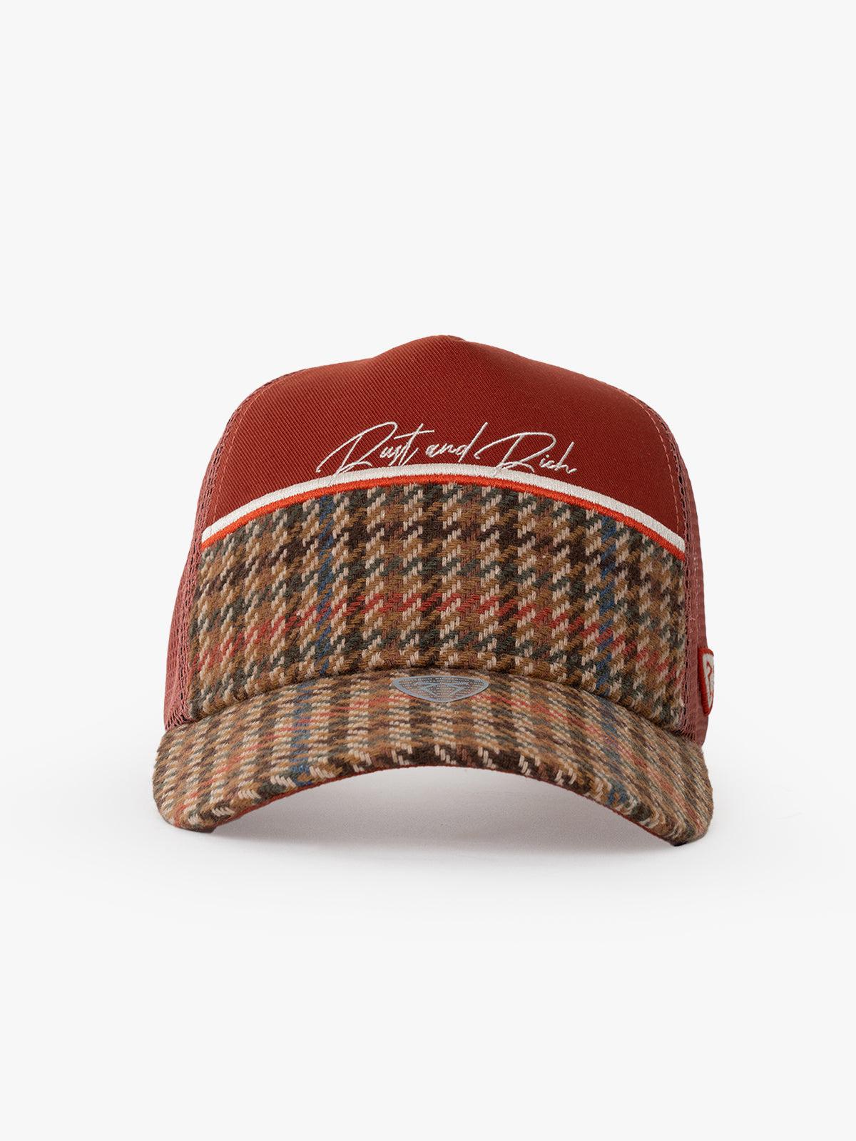 RustandRich - Trucker Hat-Curved Visor-Premium Collection-Royalty - Kadın Erkek - Kiremit