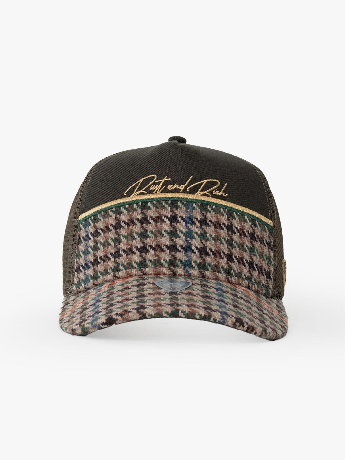 RustandRich - Trucker Hat-Curved Visor-Premium Collection-Royalty - Kadın Erkek - Haki